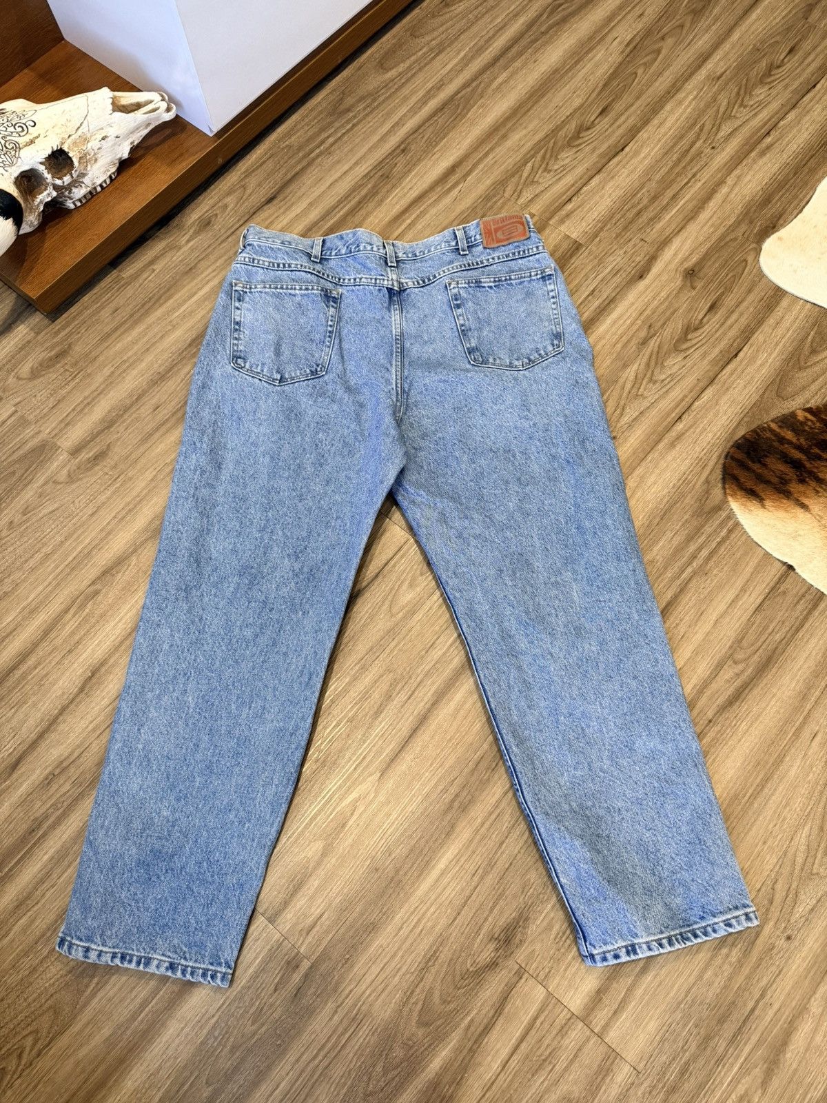 Other Vintage Brittania Light Blue Denim Relaxed Fit Dad Jeans Size US 38 / EU 54 - 4 Thumbnail
