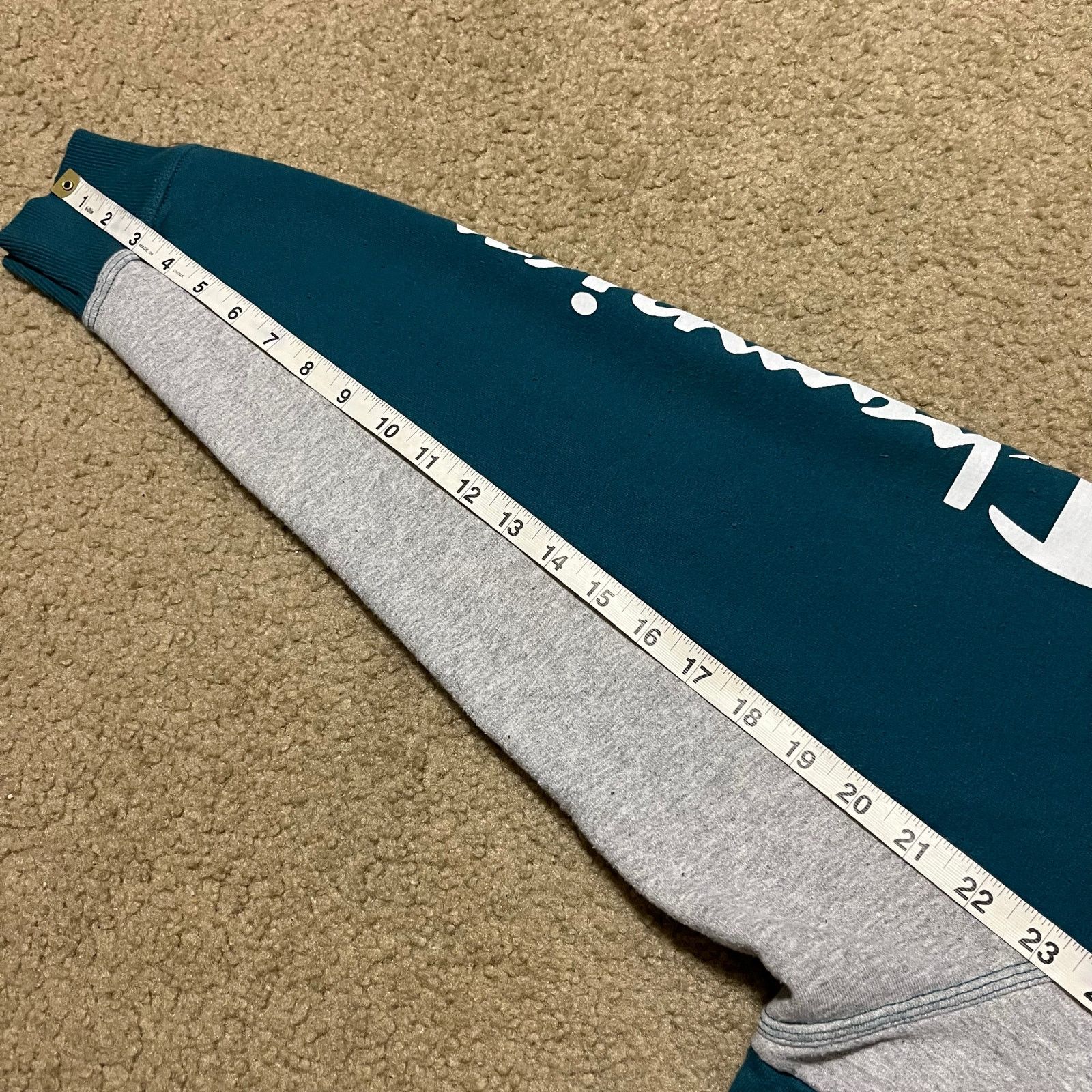 Champion Champion Y2K Turquoise/Grey/White Crewneck Large Size US L / EU 52-54 / 3 - 6 Thumbnail