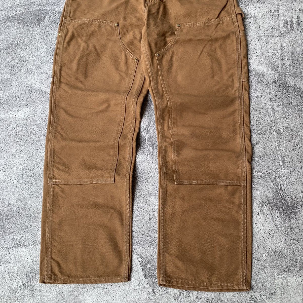 Carhartt Carhartt Double Knee Pants Brown Size US 33 - 3 Thumbnail