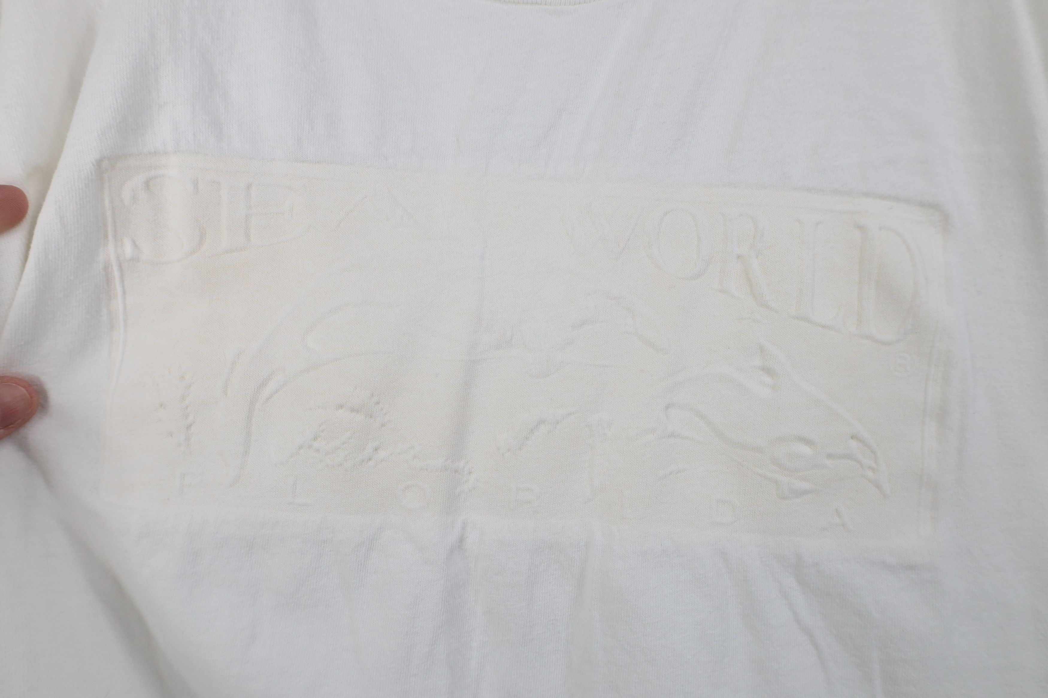 Vintage Vintage 90s Streetwear Sea World Florida T-Shirt White USA Size L / US 10 / IT 46 - 4 Thumbnail