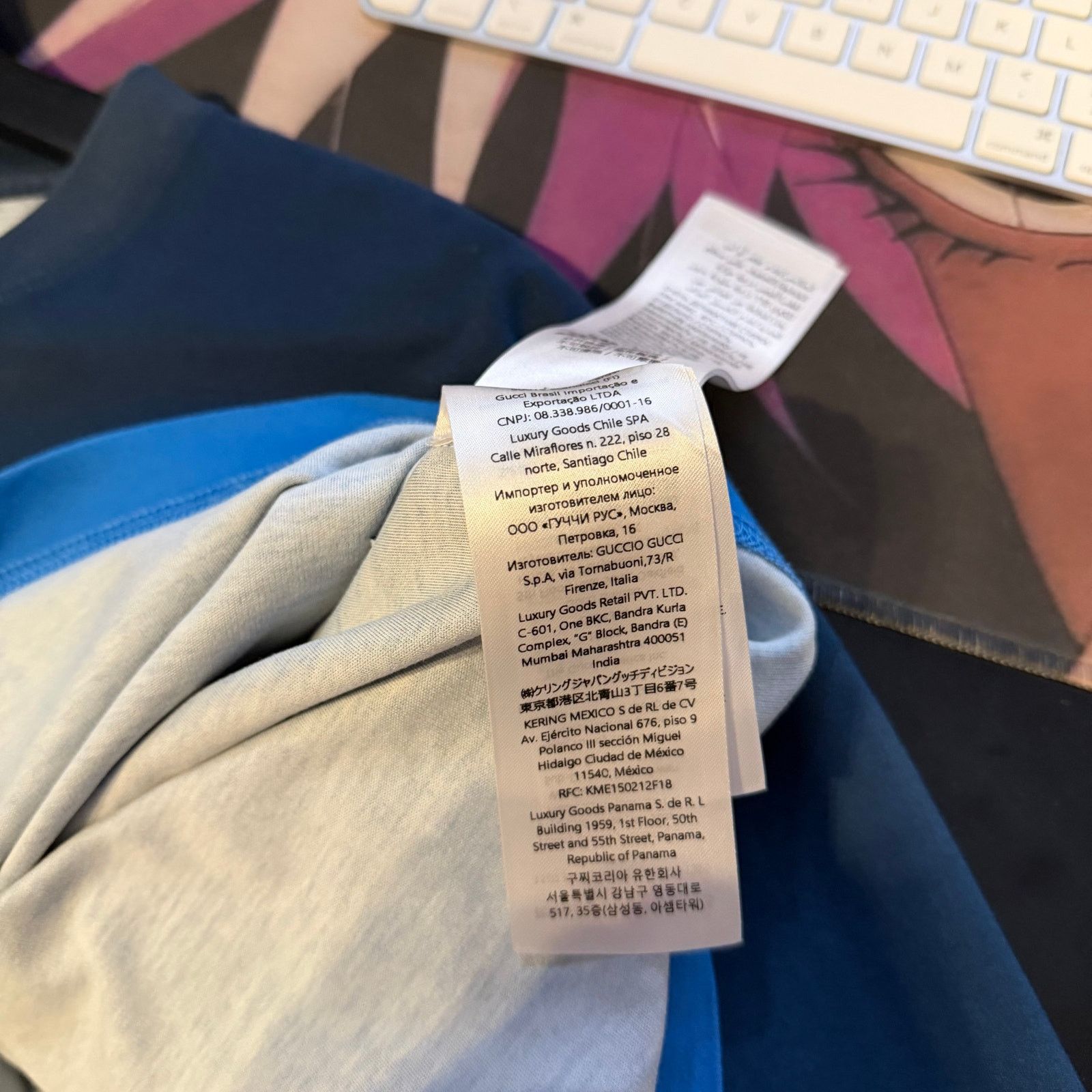 Gucci Gucci Chest Spell Out Gradient T-Shirt Size US XS / EU 42 / 0 - 8 Thumbnail
