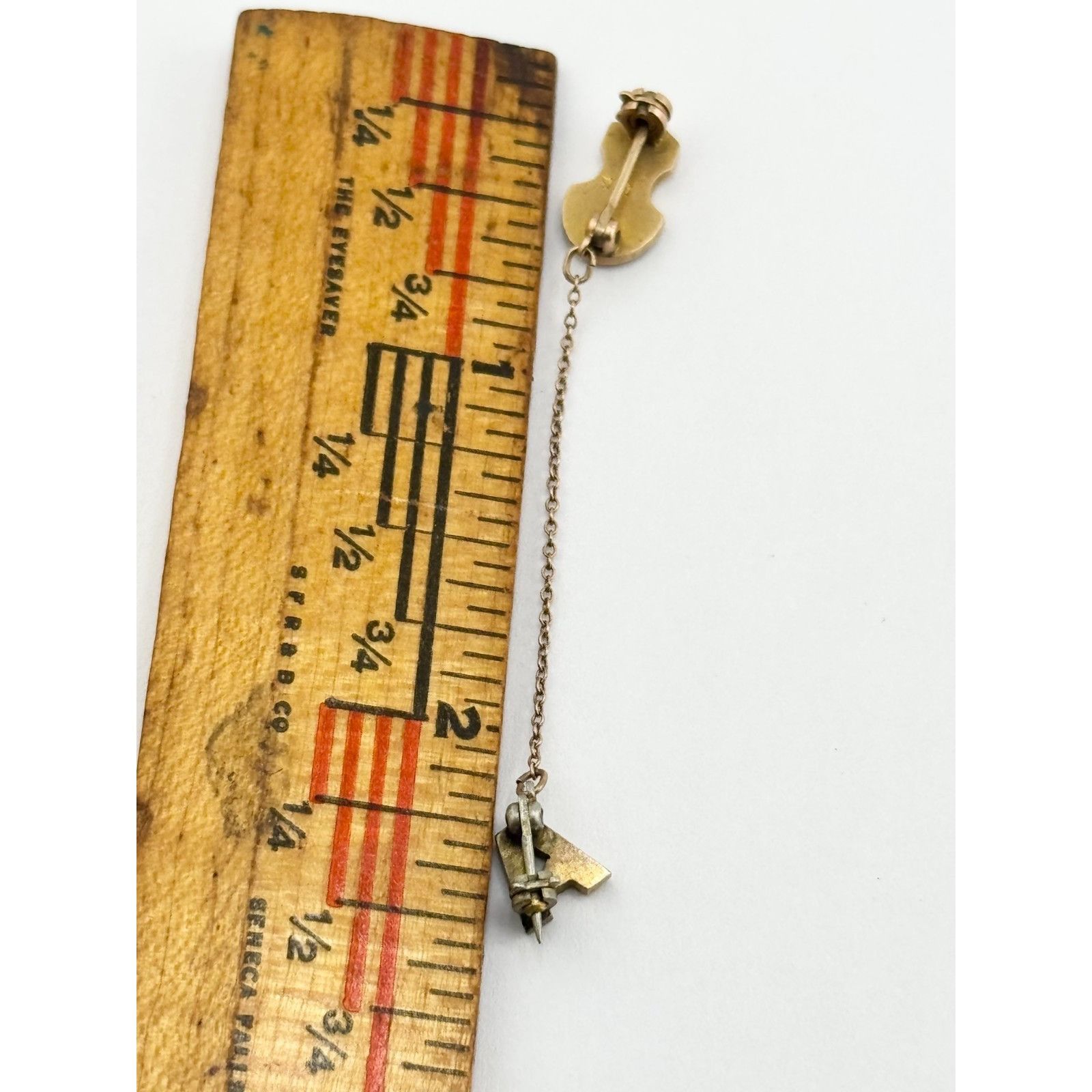 Vintage Vintage 14k Seed Pearl Black Enamel Fraternity badge chapter Size ONE SIZE - 9 Thumbnail