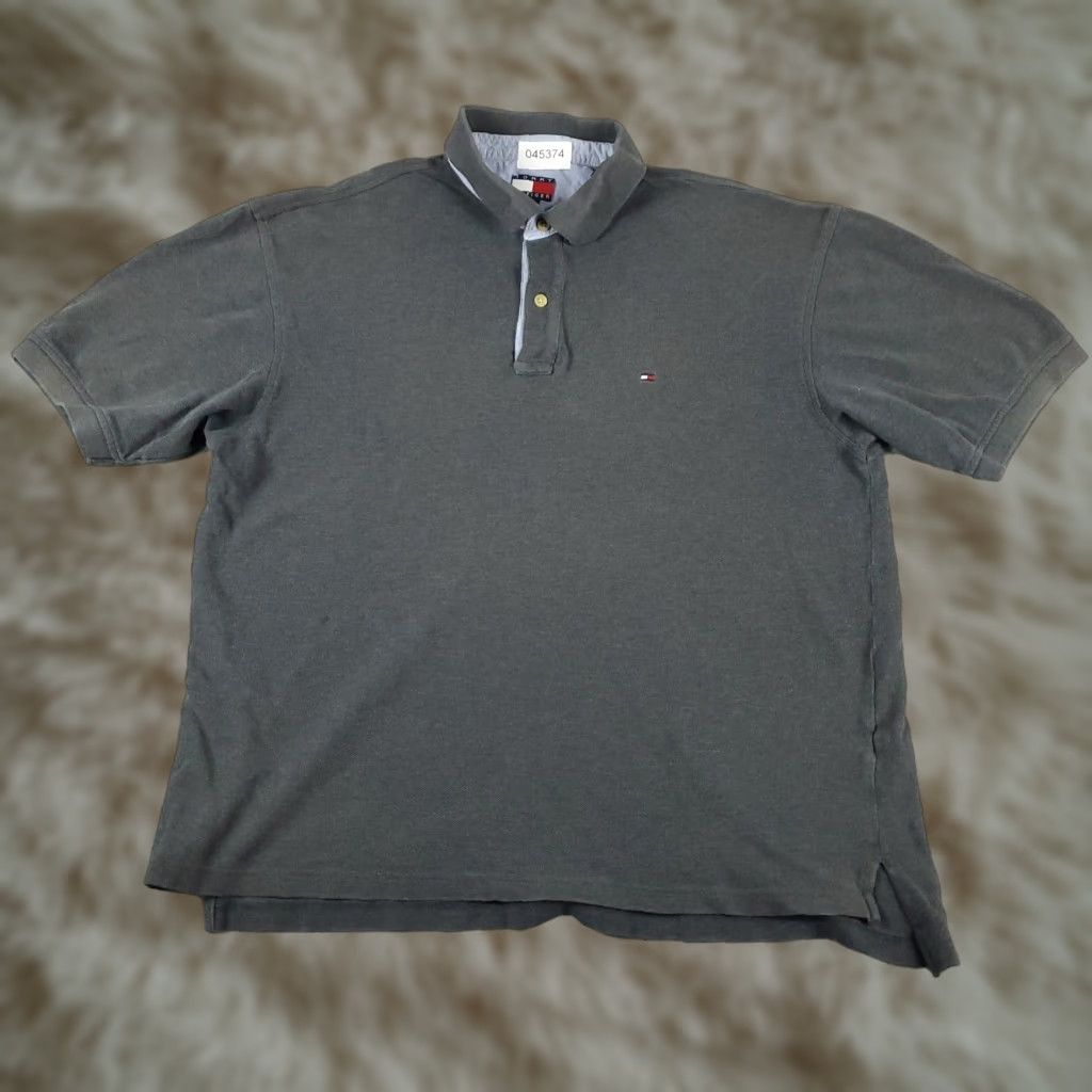 Tommy Hilfiger Tommy Hilfiger Polo Shirt Mens XL Gray Casual Short Sleeve Adult polo shirt, Tommy Hilfiger, Gray, XL, Mens Size US XL / EU 56 / 4 - 1 Thumbnail