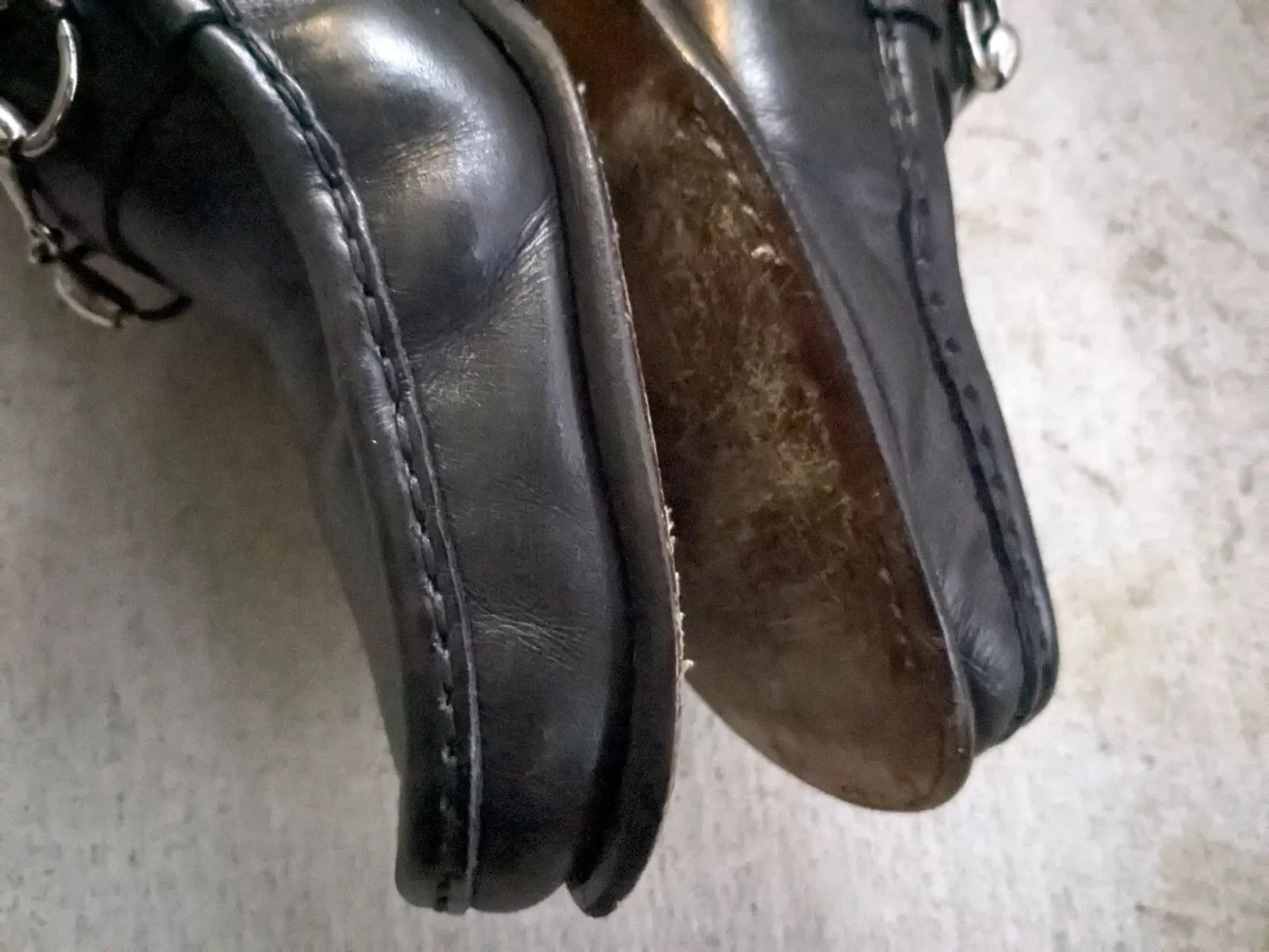 Gucci Gucci Horsebit Loafers Black Leather 10.5 Narrow Slip On Size US 10.5 / EU 43-44 - 9 Thumbnail