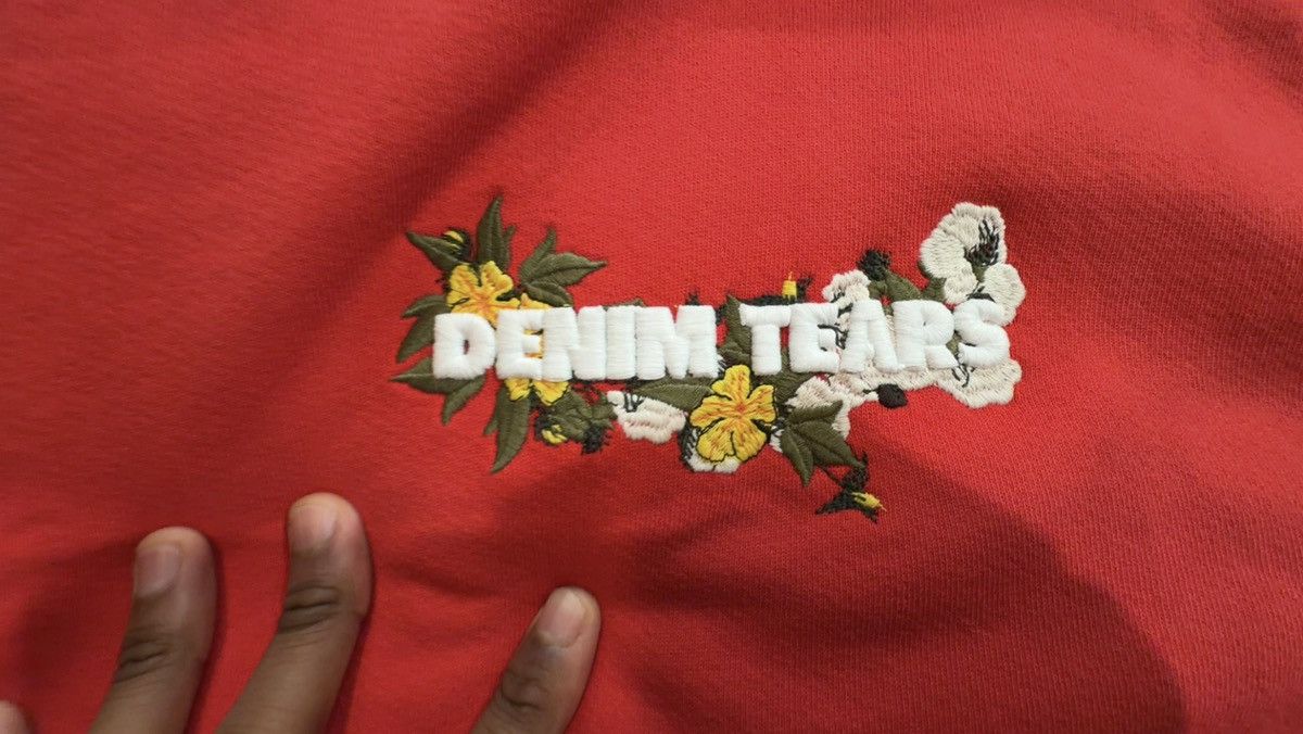 DENIM TEARS Denim Tears Red Hooded Pullover Size XL NEW WITH TAGS Size US XL / EU 56 / 4 - 2 Thumbnail