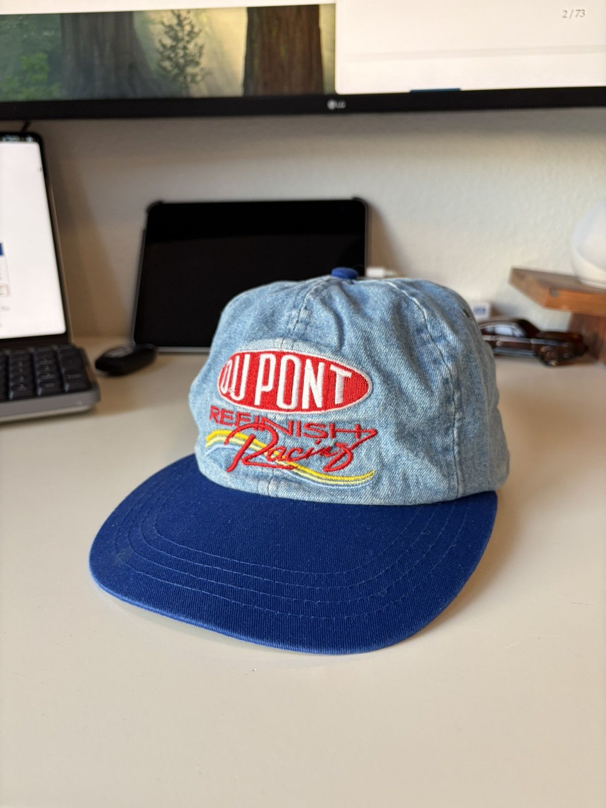 NASCAR Vintage NASCAR Jeff Gordon Dupont Racing Strapback Hat Cap Size ONE SIZE - 1 Thumbnail