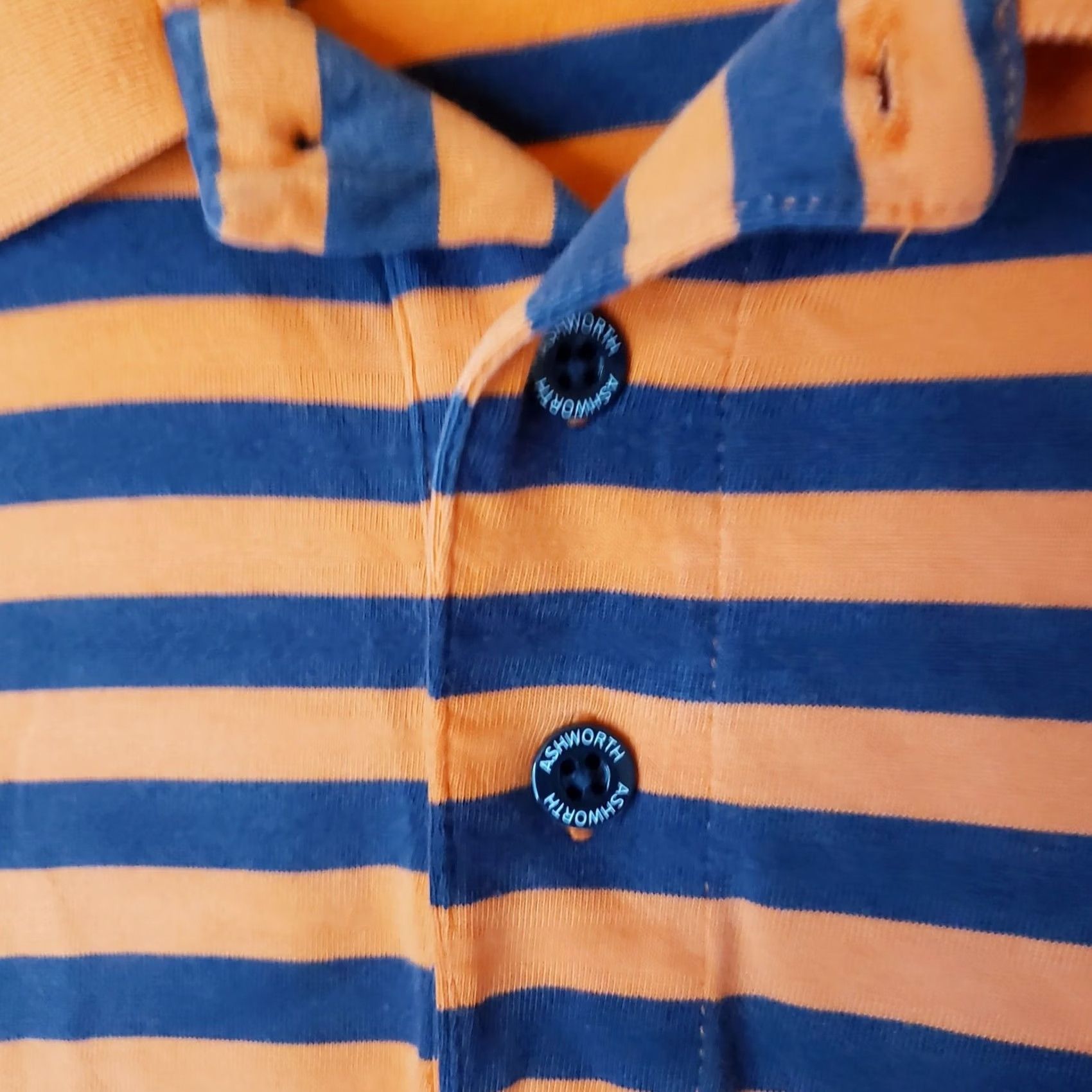 Vintage Clemson Tigers Polo Shirt Mens 2XL Orange Striped Ashworth NCAA Polo Short Sleeve Golf Breathable Moisture Wicking Quick Dry Baggy? Size US XXL / EU 58 / 5 - 6 Thumbnail