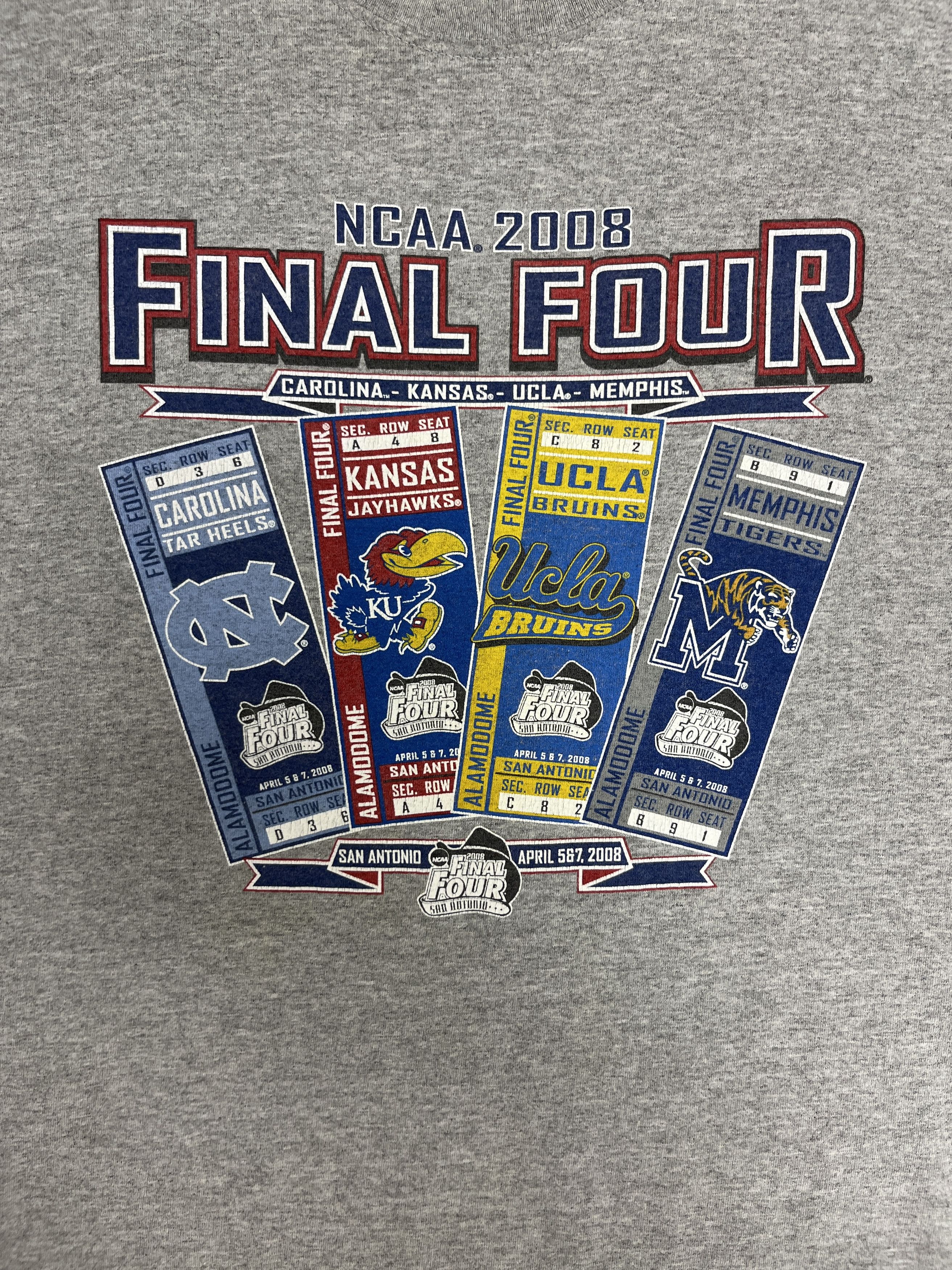 Vintage March Madness 2008 Final Four Vintage Grey T-Shirt Tee Size US XXL / EU 58 / 5 - 2 Thumbnail