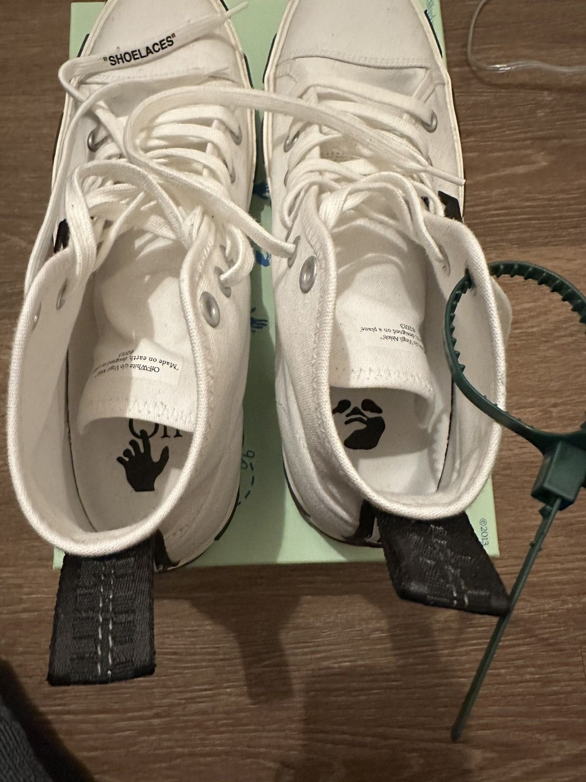 Off-White Off White Vulcanized Sneaker White Size US 14 / EU 47 - 6 Thumbnail
