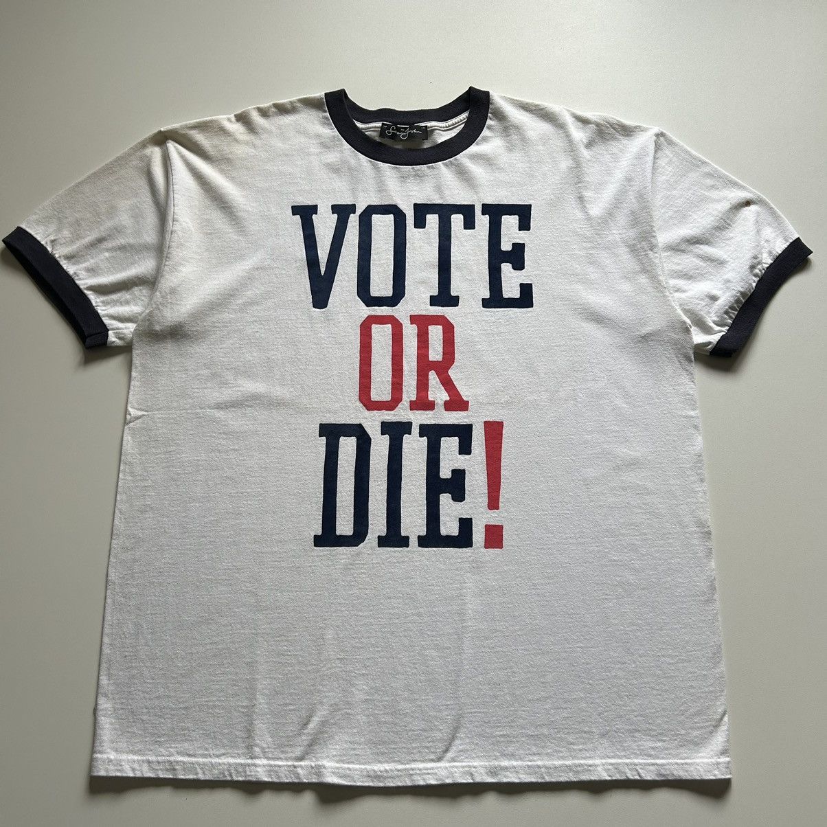 Rap Tees Vintage 2004 Vote Or Die Graphic Sean John T-Shirt Rare 2XL Size US XXL / EU 58 / 5 - 1 Thumbnail