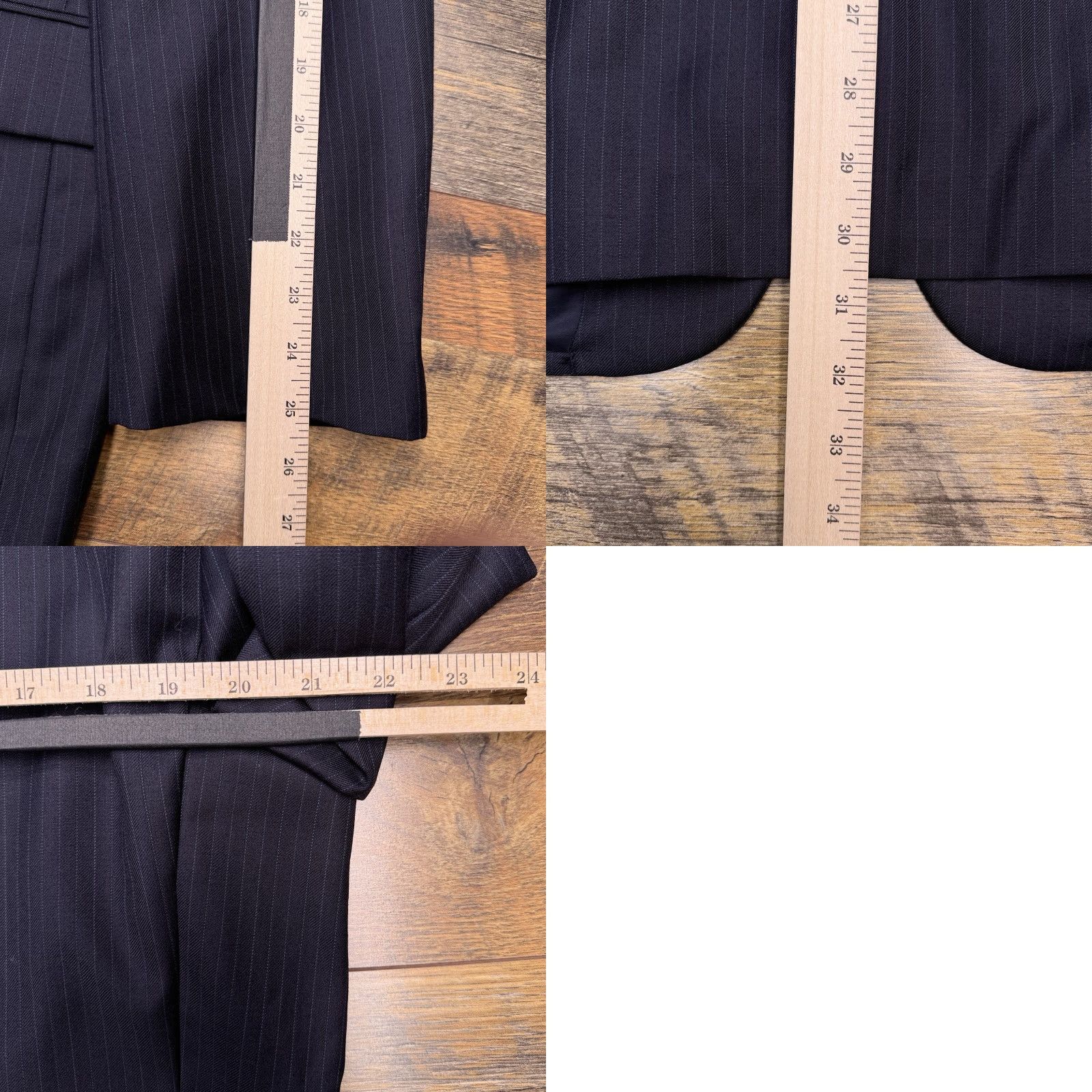 Jos. A. Bank Jos. A. Bank Travelers Collection Suit Jacket 42R Navy Wool Slim Blazer Size 42R - 10 Thumbnail