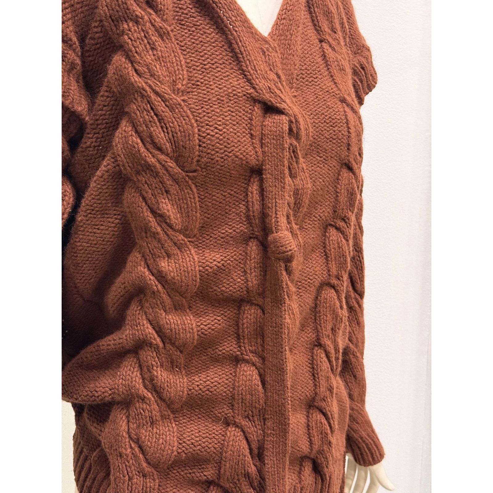Vivienne Westwood A/W2004 V. Westwood deconstructed cable knit straps sweater Size M / US 6-8 / IT 42-44 - 6 Thumbnail