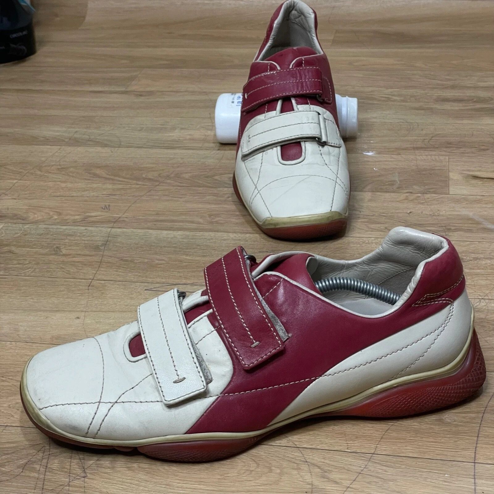 Prada PRADA Linea Rossa Shoes Leather Sneakers Low Top made italy Size US 10 / EU 43 - 6 Thumbnail