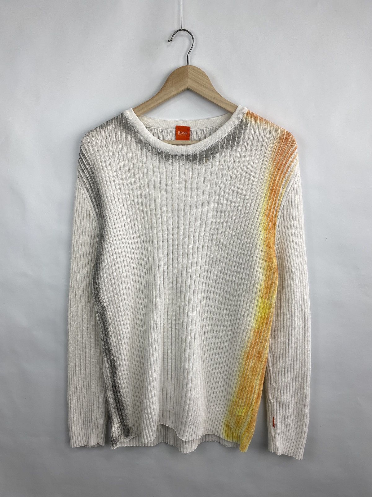 Hugo Boss Vintage 90s Hugo Boss Orange Archive Knit Sweaters Rare Hype Size US L / EU 52-54 / 3 - 3 Thumbnail