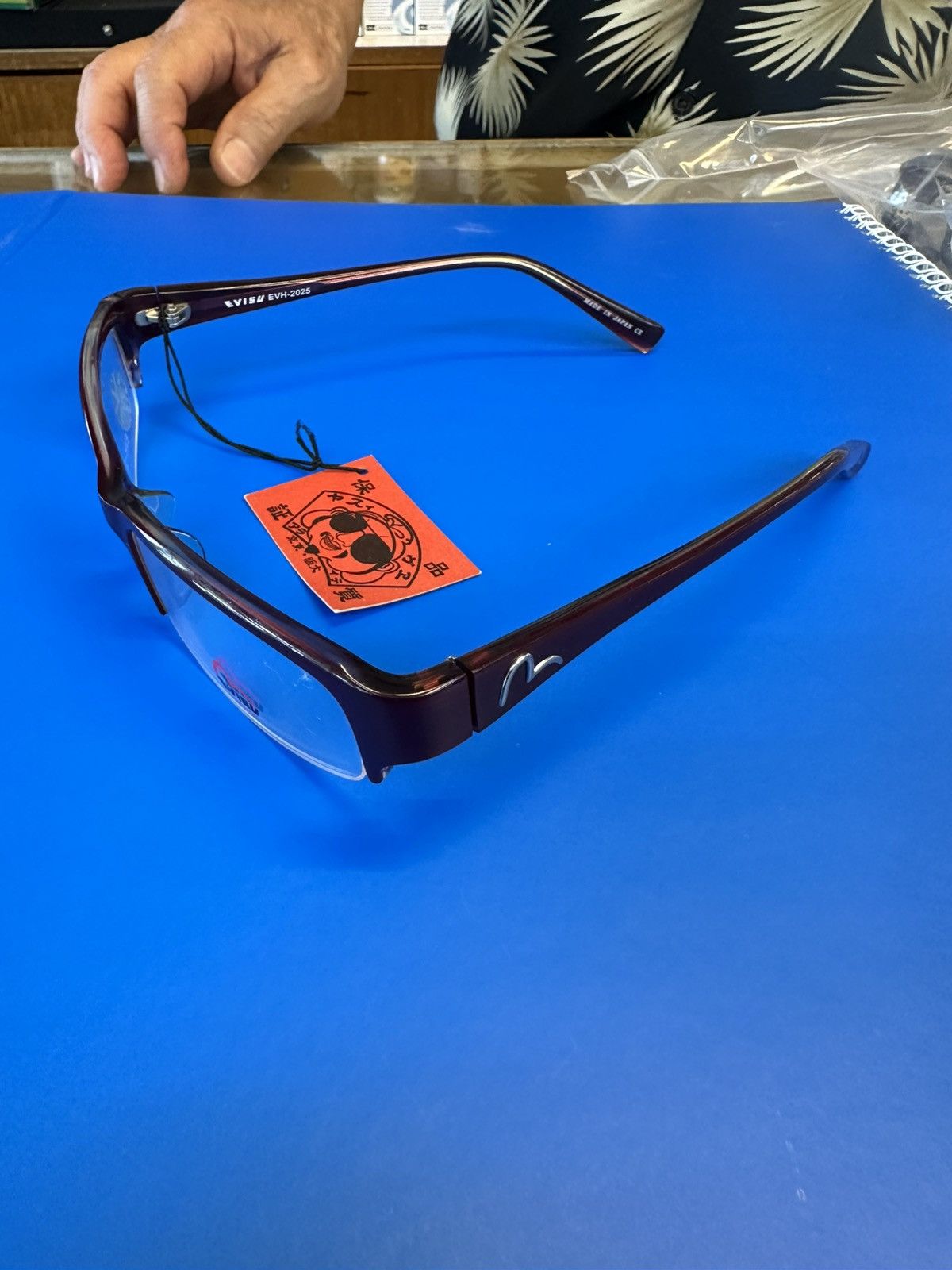 Evisu Y2K Evisu Japan EVH-2025 56🛑16-135 Frames Size ONE SIZE - 2 Thumbnail