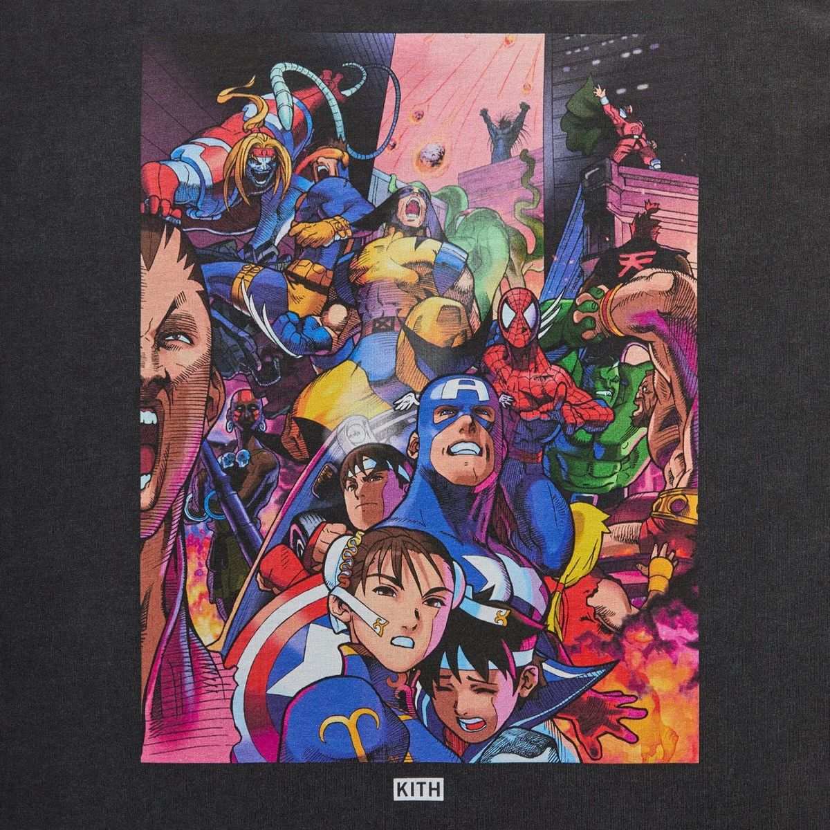 Kith × Marvel Comics Kith Marvel Vs Capcom Kith Heroes Street Fighter Tee Size US M / EU 48-50 / 2 - 3 Thumbnail
