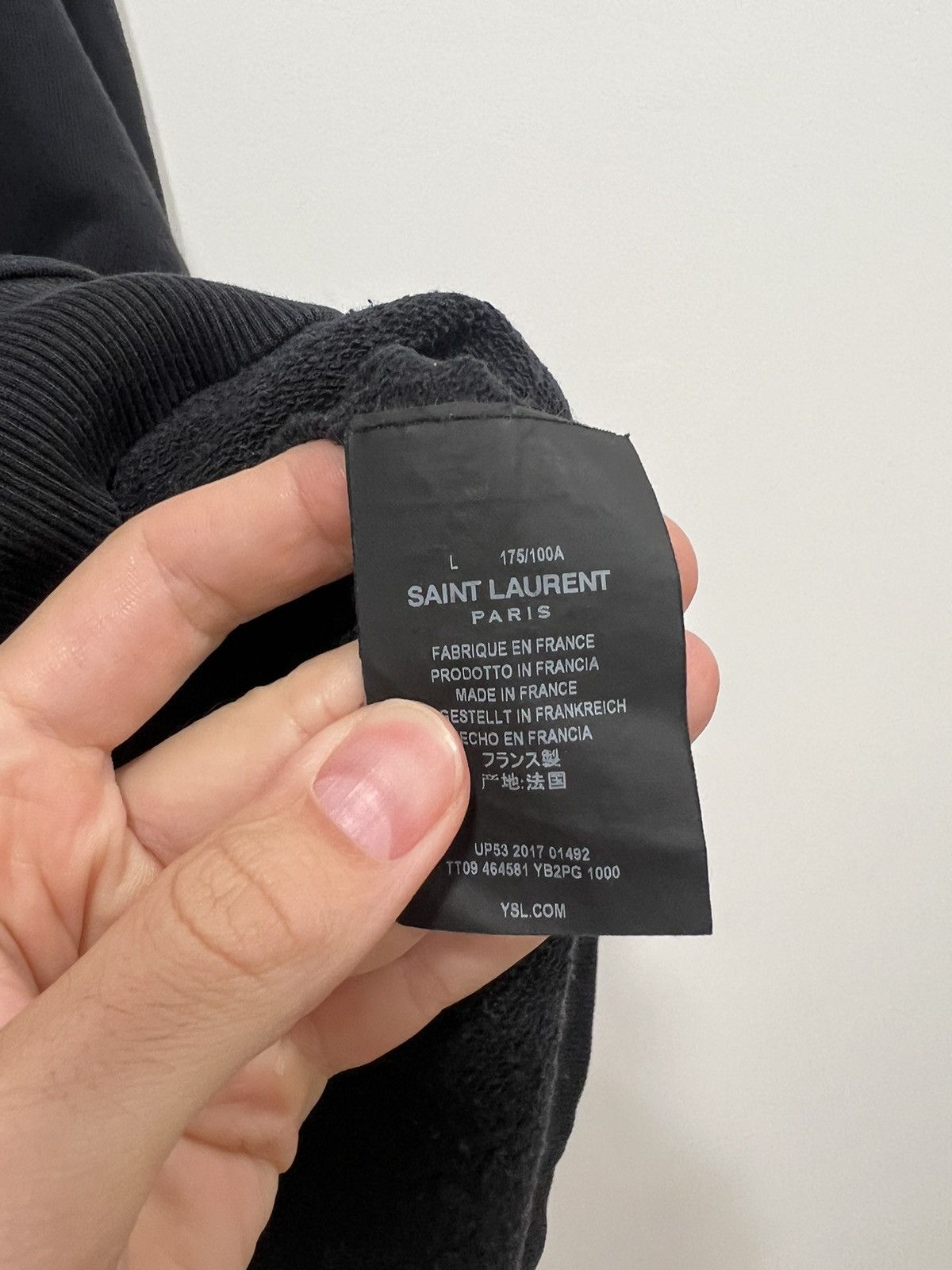 Saint Laurent Paris Logo hoodie Size US L / EU 52-54 / 3 - 4 Thumbnail
