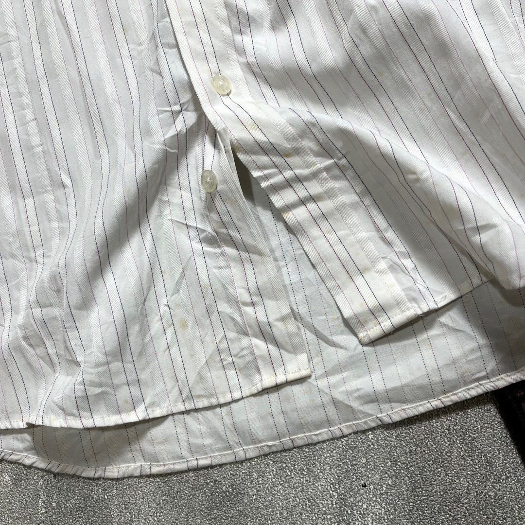 Balenciaga Vintage Balenciaga Striped Shirt Size US M / EU 48-50 / 2 - 3 Thumbnail