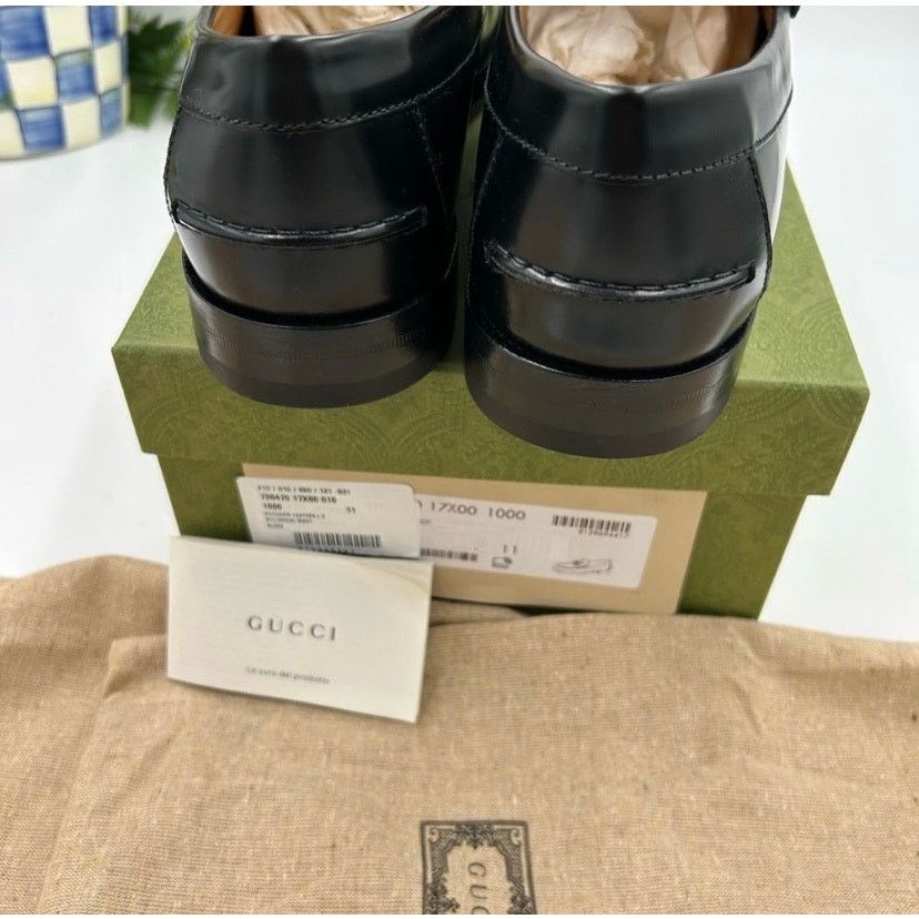 Gucci Gucci interlocking GG Leather loafers size 11 made in Italy Size US 11.5 / EU 44-45 - 9 Thumbnail