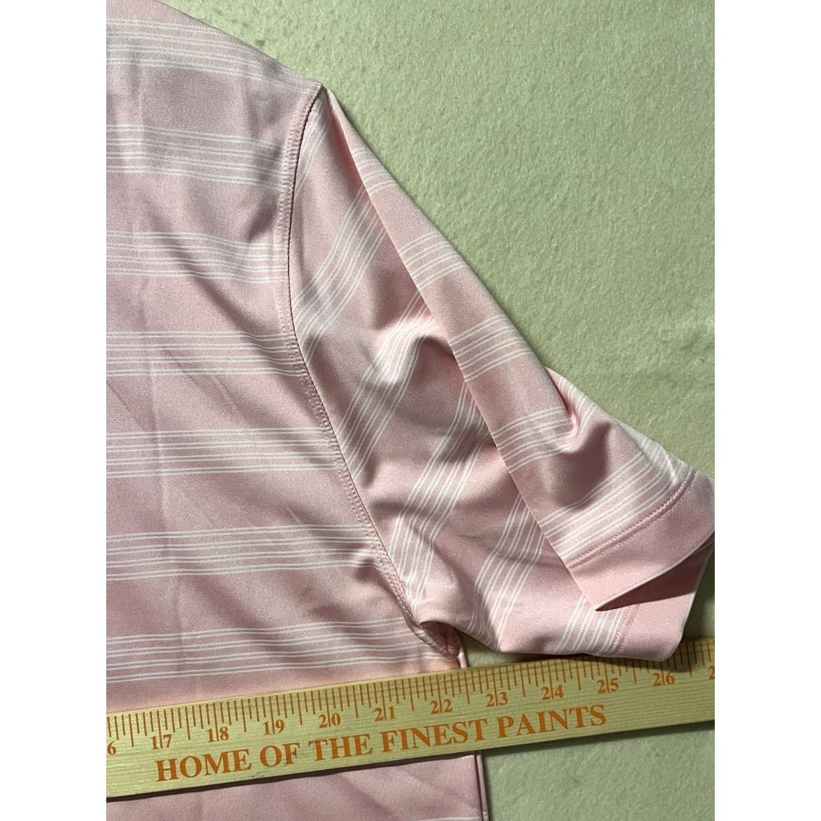 Nike Nike Golf Polo Shirt Mens Large Pink Striped Hawaii Logo Performance Dry Fit Size US L / EU 52-54 / 3 - 3 Thumbnail