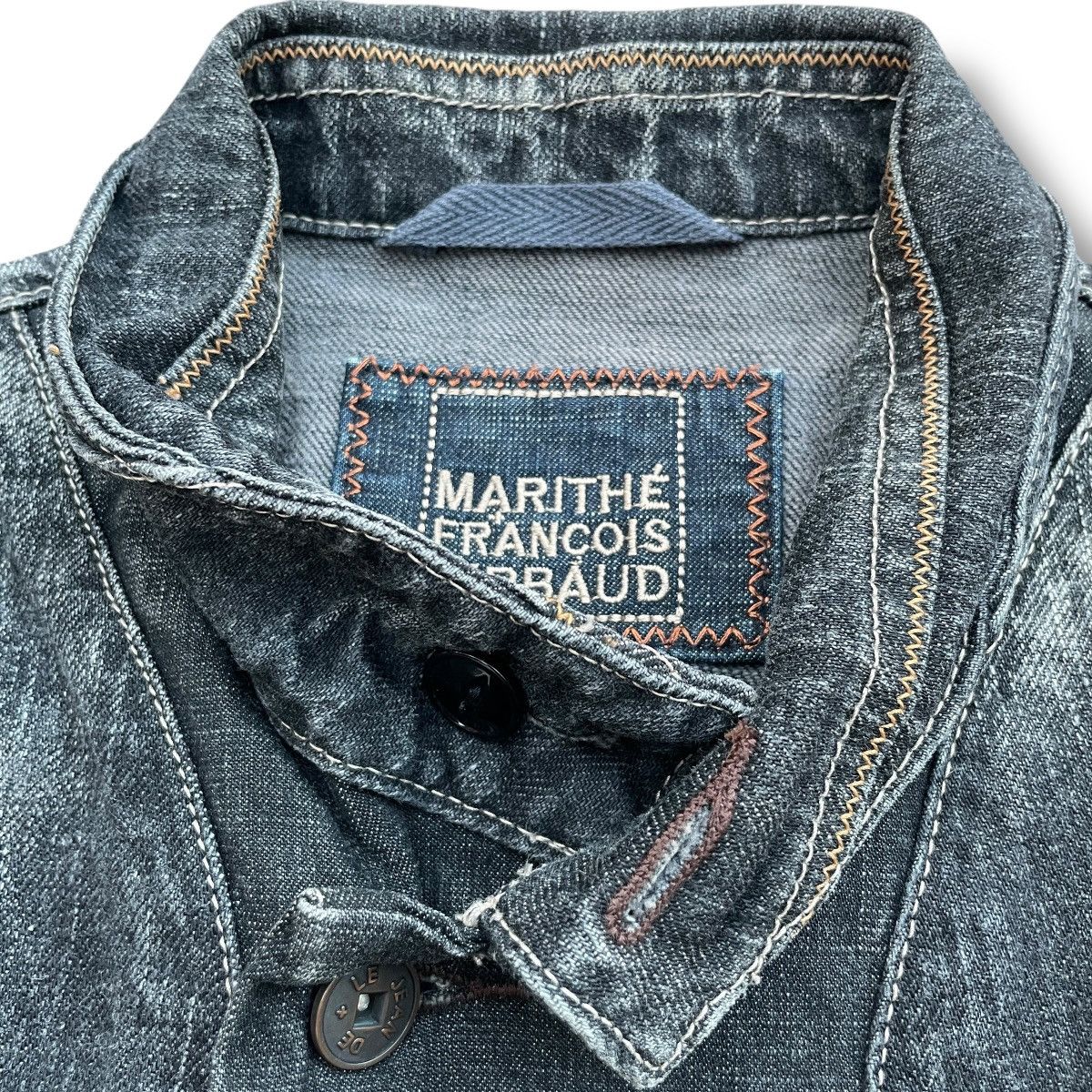 Marithe + Francois Girbaud VINTAGE Marithe Francois Girbaud 90s Bondage Denim Jacket Size S / US 4 / IT 40 - 5 Thumbnail