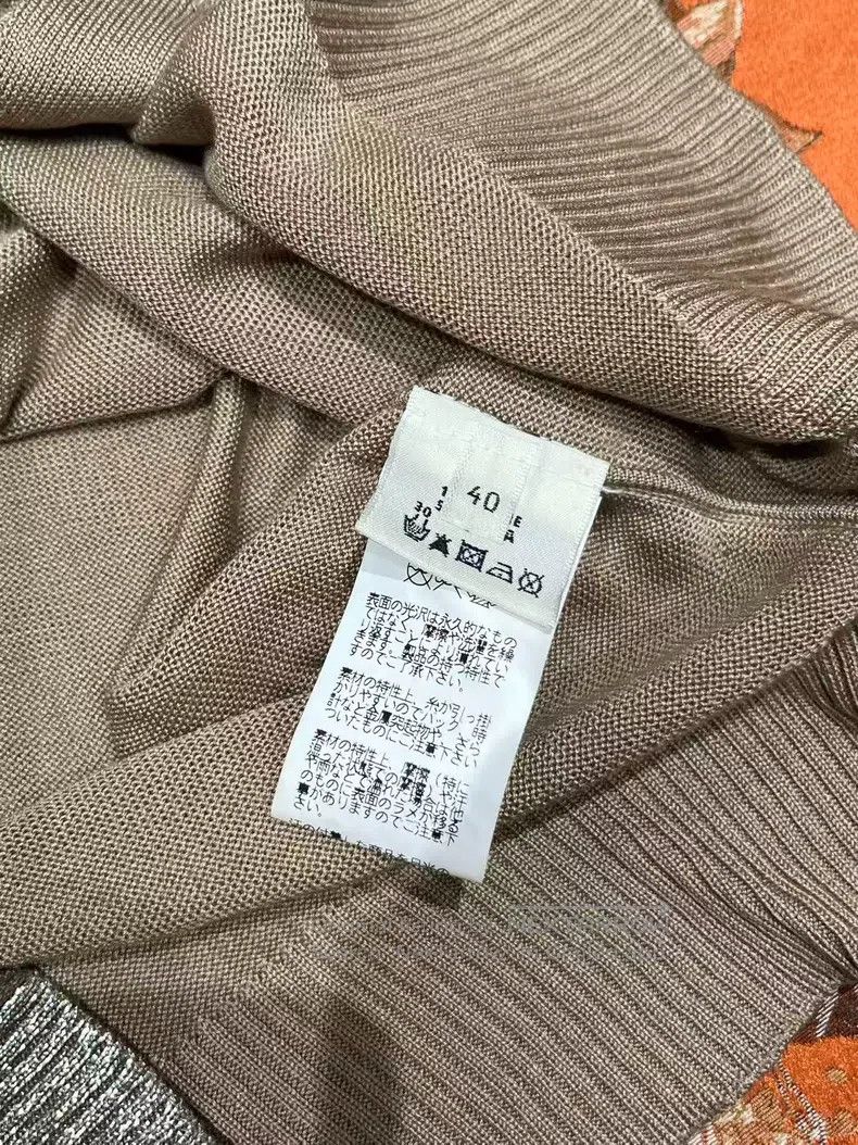 Hermes Hermes Gold Thread Embellished Cardigan Size S / US 4 / IT 40 - 5 Thumbnail