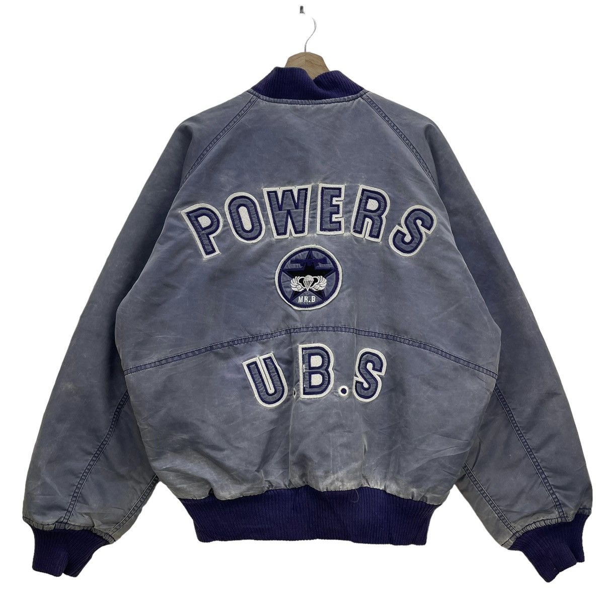 Japanese Brand 🔥Vintage Bomber Ma 1 MR.B Power USB Jacket Size US L / EU 52-54 / 3 - 3 Thumbnail