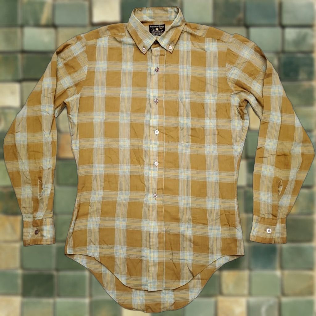 Vintage VINTAGE Braidburn Shirt Mens S Brown Plaid Tapered Long Sleeve Permanent Press Shirt Mens S Brown Plaid Tapered Long Sleeve Permanent Press Size US S / EU 44-46 / 1 - 1 Thumbnail