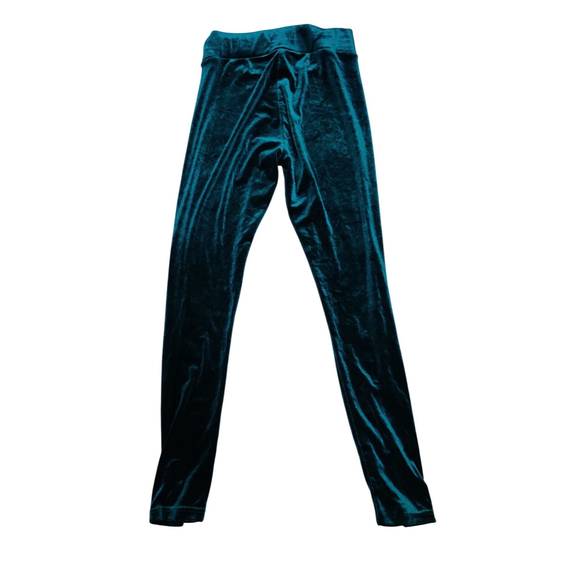Other Romeo + Juliet Couture S Green Velour Stretch Leggings Soft Size 25" / US 0 / IT 36 - 2 Thumbnail
