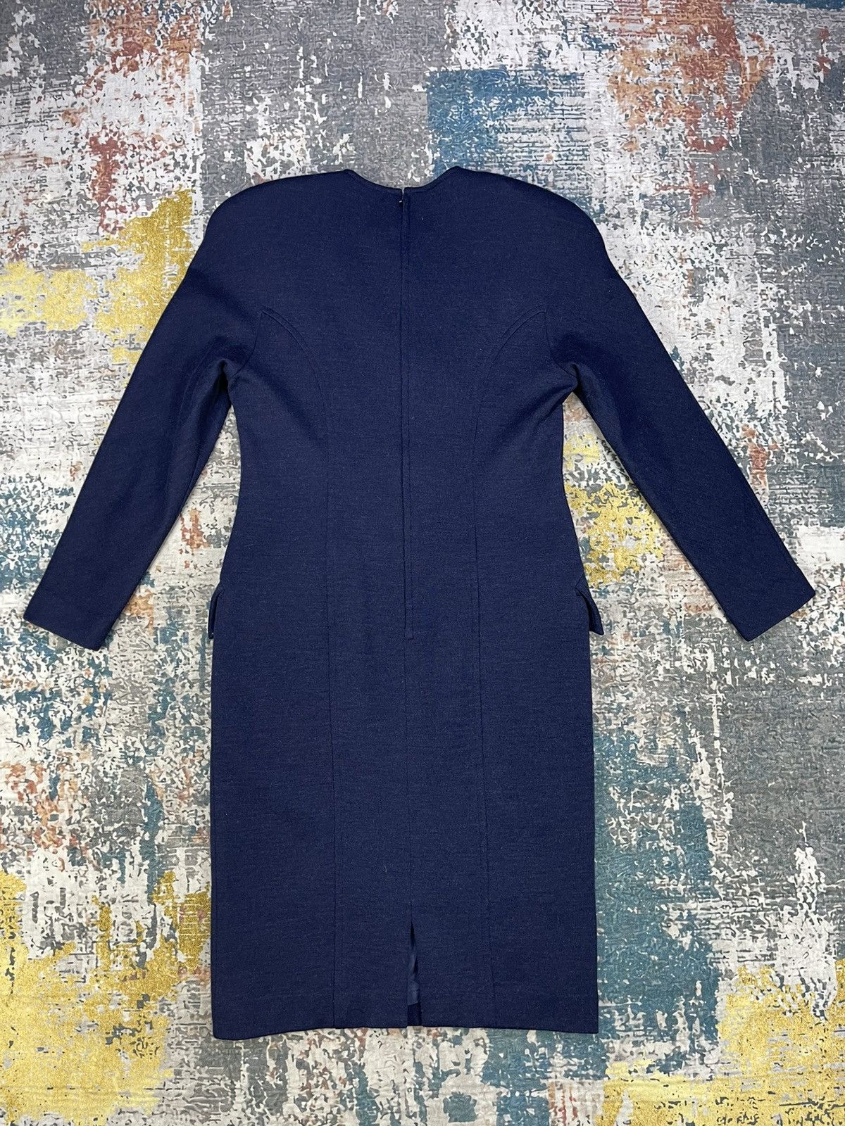Givenchy Givenchy Life Navy Blue Ponte Shift Dress Size S / US 4 / IT 40 - 5 Thumbnail