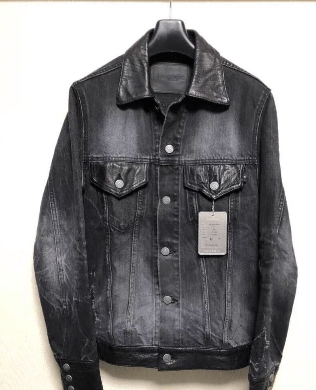 Backbone Black Denim Jacket with Button Front and Pockets Size US M / EU 48-50 / 2 - 1 Thumbnail