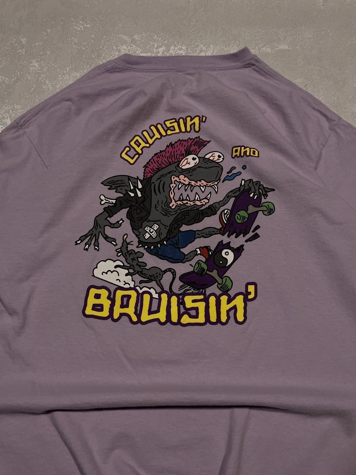 A.LAB Vintage A Lab Crazy Print Skateboard T-shirt Size US L / EU 52-54 / 3 - 2 Thumbnail
