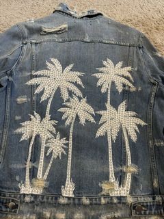 Amiri palm tree sales denim jacket