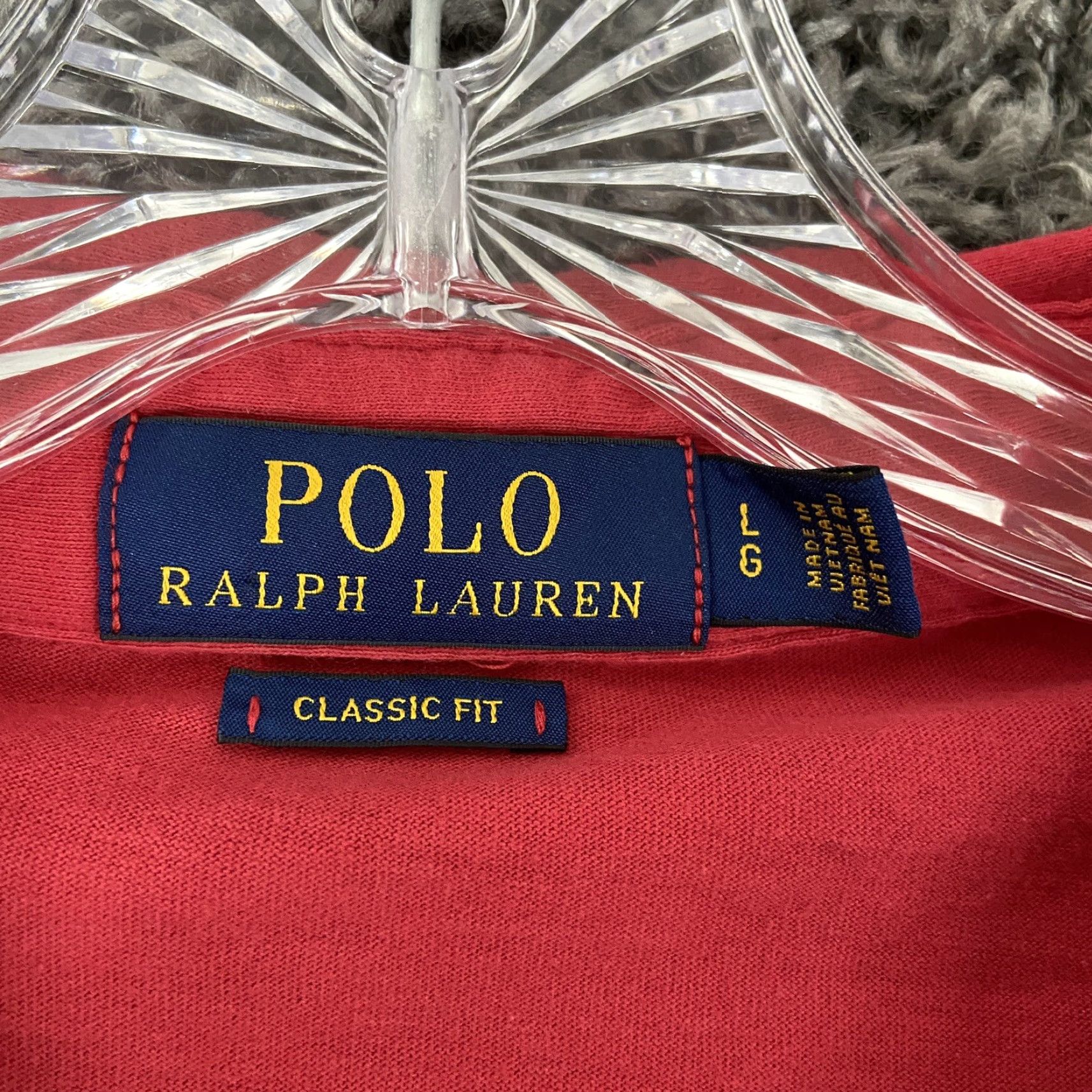 Polo Ralph Lauren Polo Ralph Lauren Polo Men L Red Short Sleeve Classic Fit Mens Size US L / EU 52-54 / 3 - 7 Thumbnail