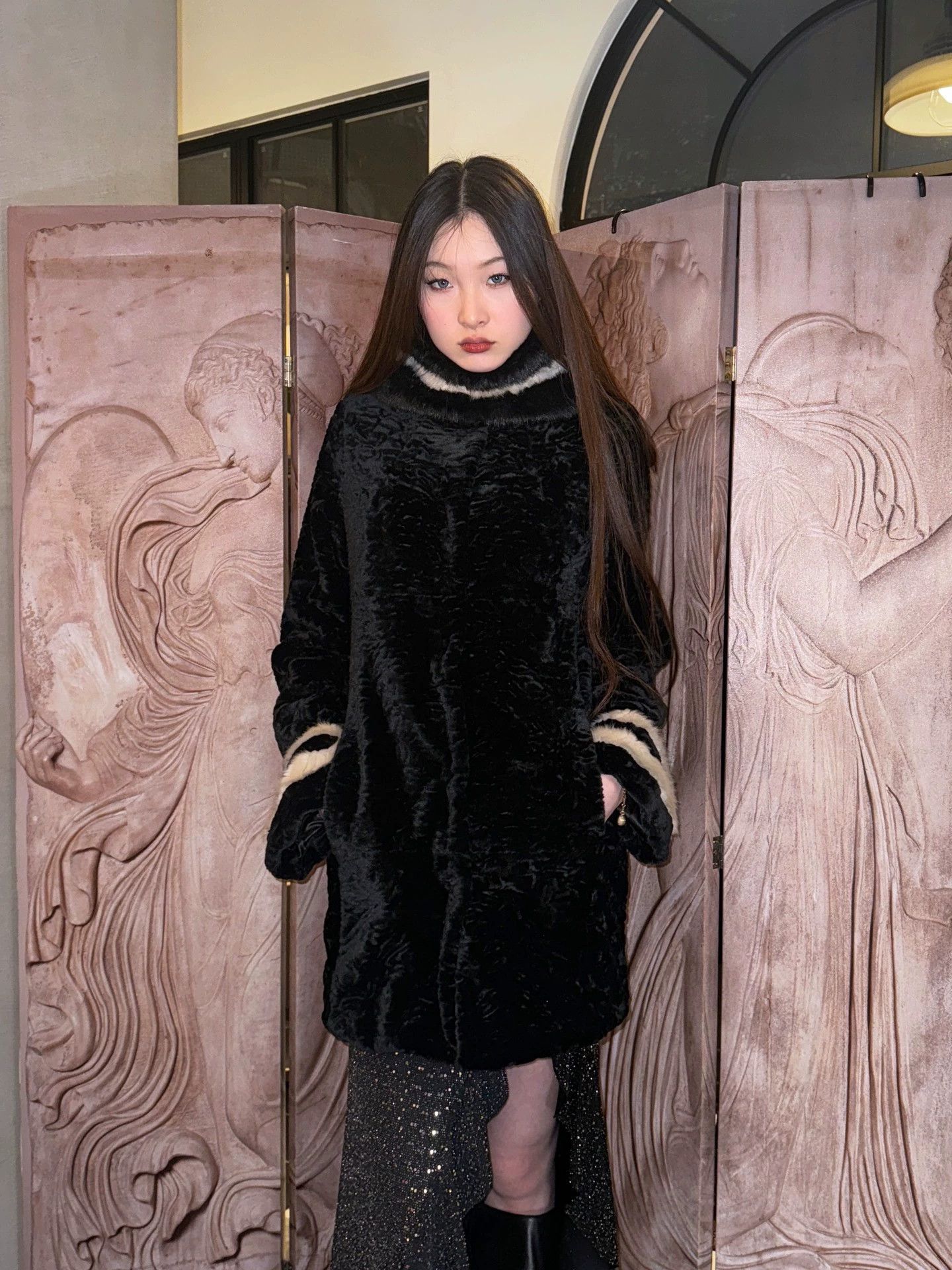 Other save the queen STQ eco fur coat w/ scarf 40/96/85 Size M / US 6-8 / IT 42-44 - 6 Thumbnail