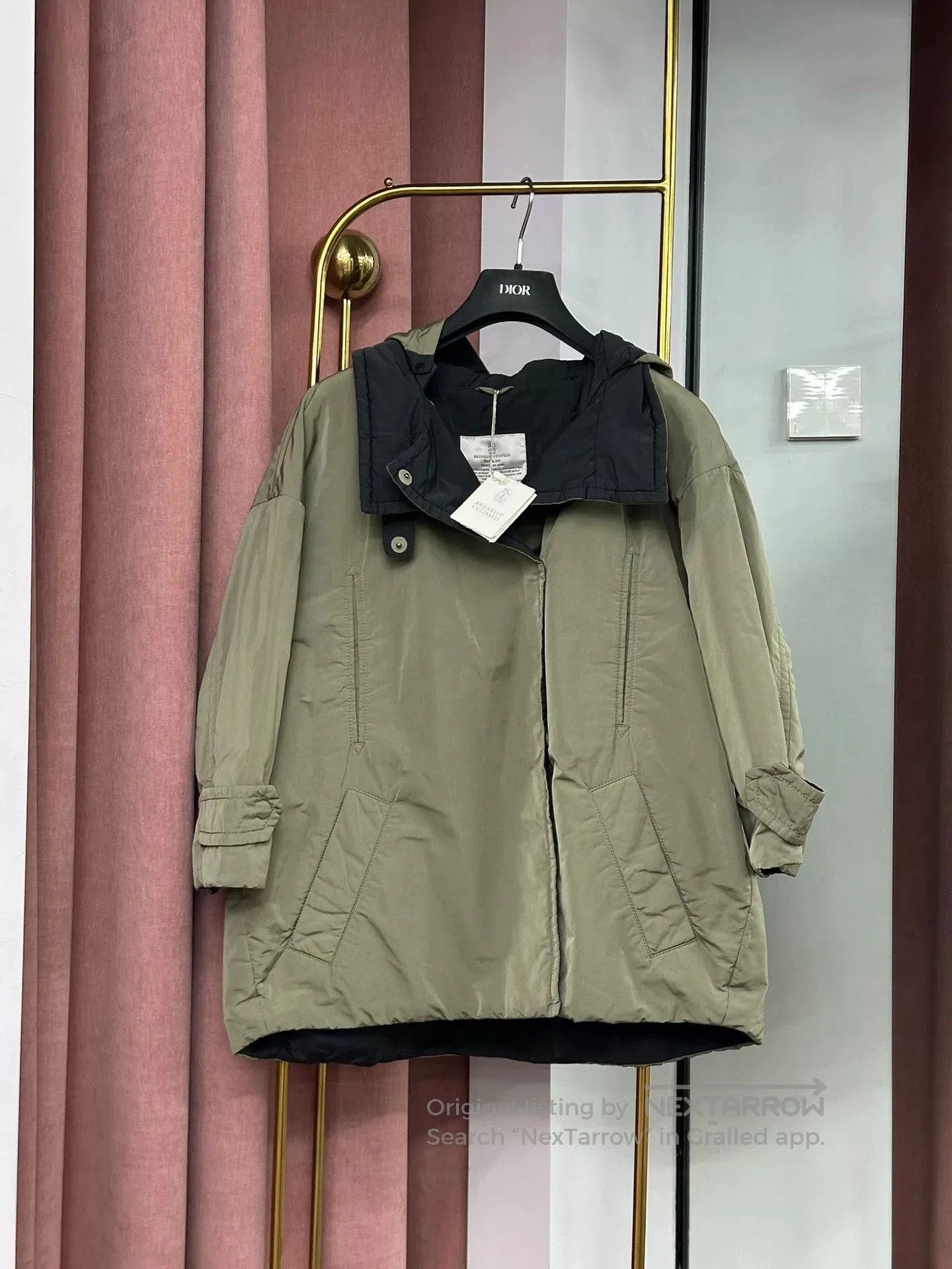 Brunello Cucinelli Brunello Cucinelli Green Detachable Hood Jacket. Size US M / EU 48-50 / 2 - 2 Thumbnail