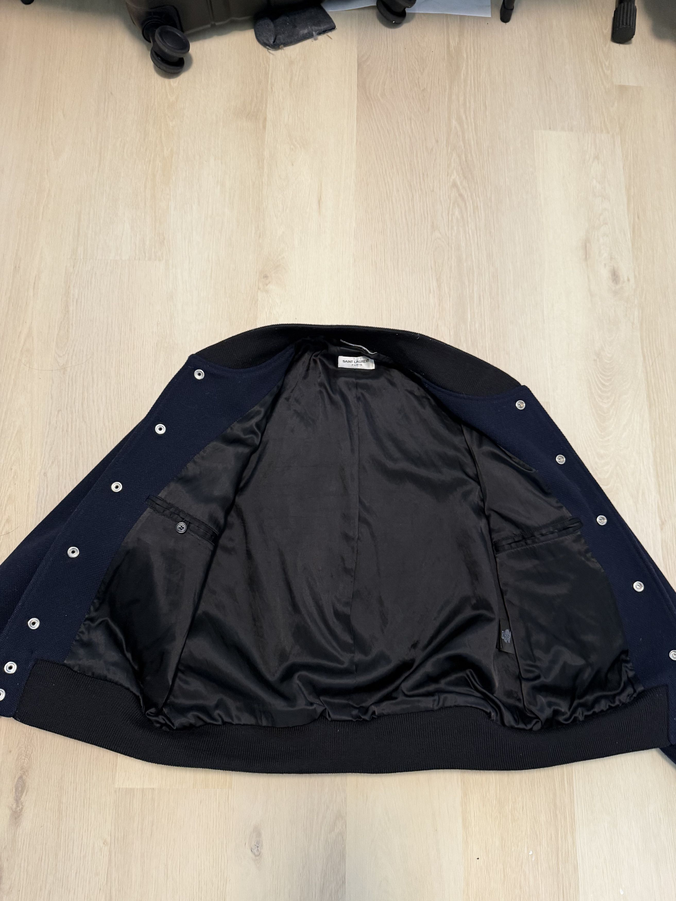 Saint Laurent Paris Saint Laurent Wool Teddy Jacket - Navy Size US M / EU 48-50 / 2 - 4 Thumbnail