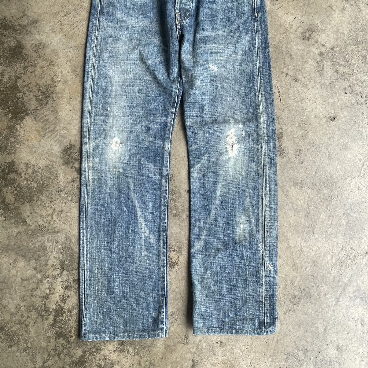 Spellbound 🔥🇯🇵Vintage Spellbound Stoned Washed Ripped Distress Jeans Size US 31 - 3 Thumbnail
