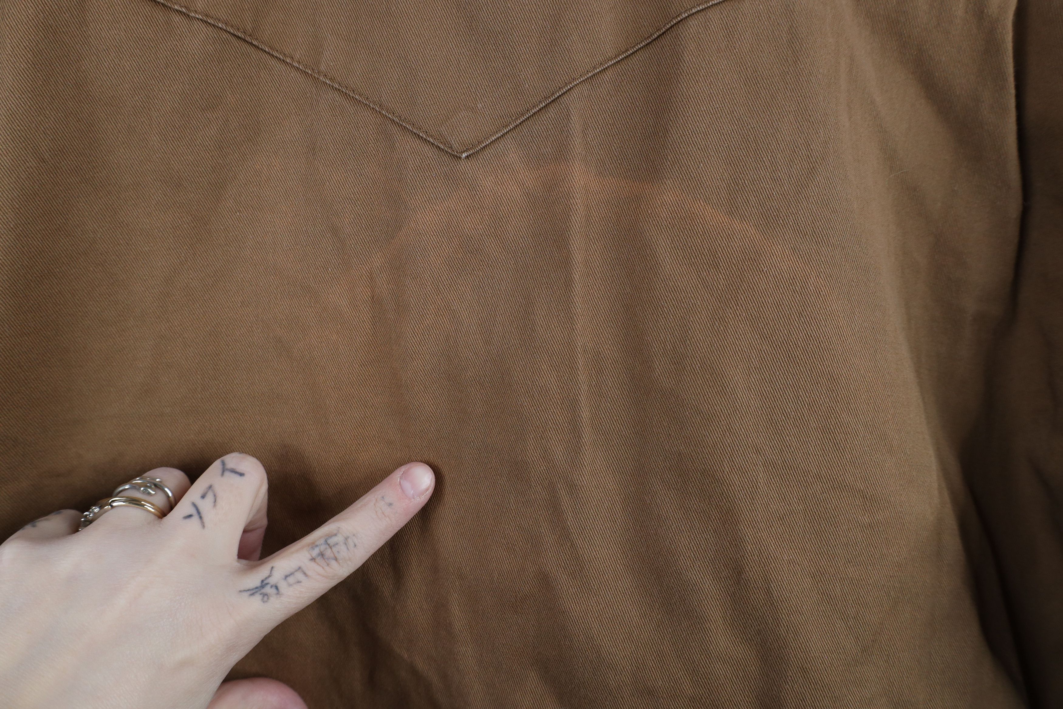 Vintage × Wrangler Vintage 90s Wrangler Western Cowboy Snap Button Shirt Brown Size US L / EU 52-54 / 3 - 9 Thumbnail