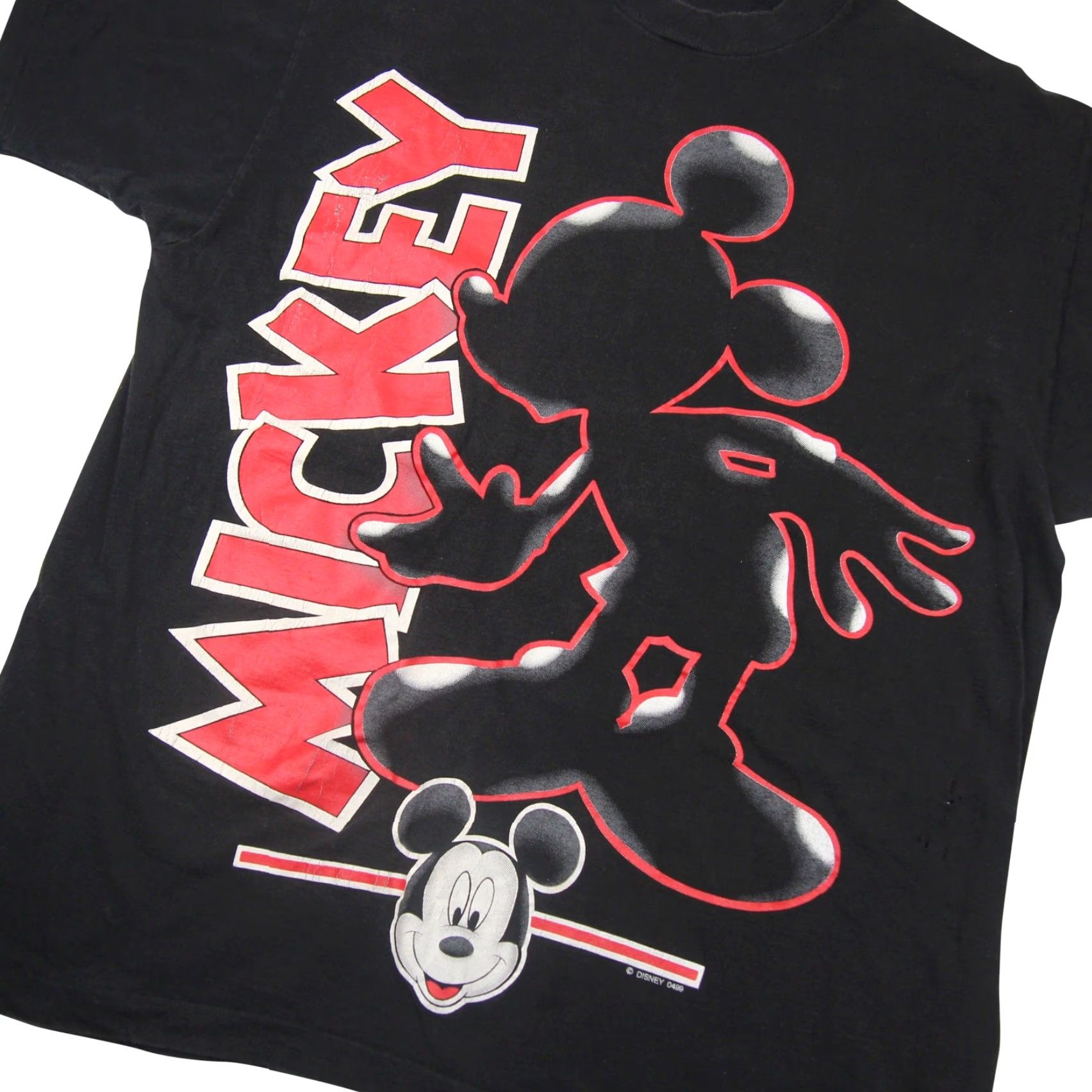 Vintage VINTAGE Mickey Mouse Mens XL T-Shirt Black Big Graphic Size US XL / EU 56 / 4 - 2 Thumbnail