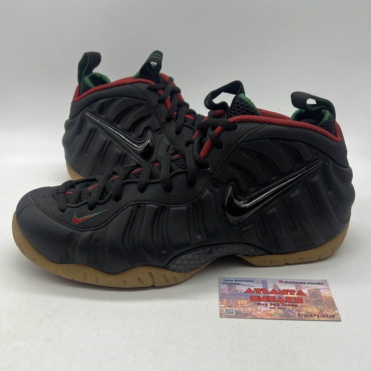 image of Nike Foamposite Pro Gucci Shoes in Black, Men's (Size 10)