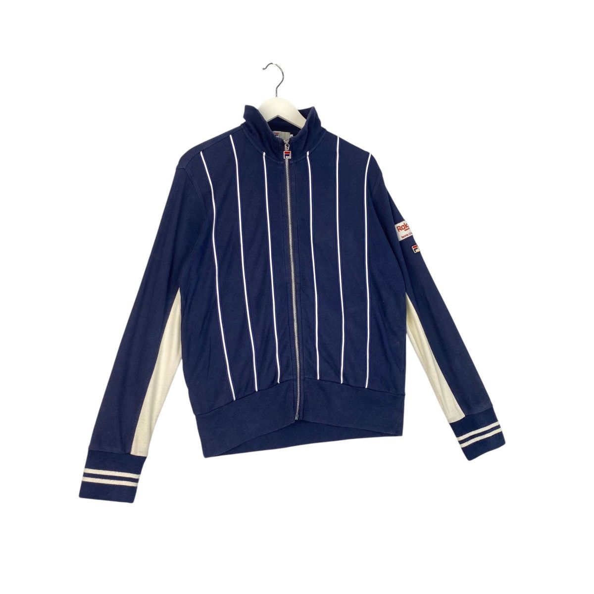 Vintage Vintage Fila Full Zip Embroidered Blue Sweatshirt Size US M / EU 48-50 / 2 - 3 Thumbnail
