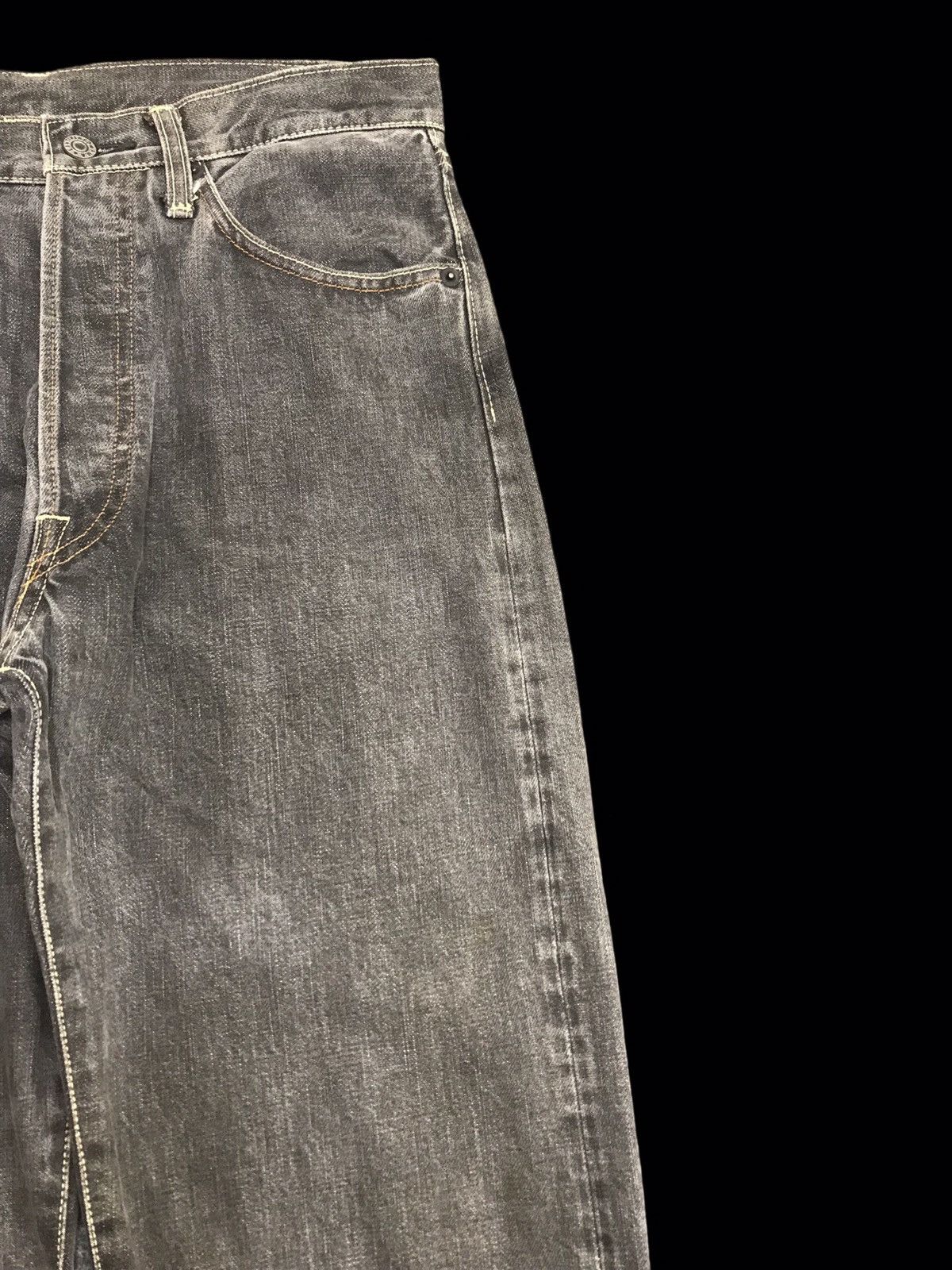 Japanese Brand 💥DENIM💥LANTIKI JAPAN SELVEDGE BIKER JEANS F41 Size US 31 - 3 Thumbnail