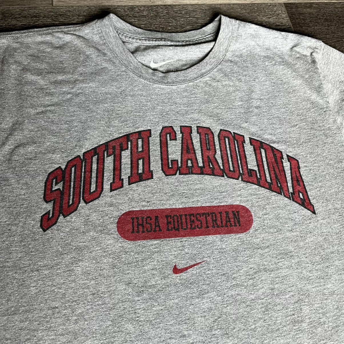 Nike Vintage Y2K South Carolina Equestrian Center Swoosh Logo Tee Size US M / EU 48-50 / 2 - 2 Thumbnail
