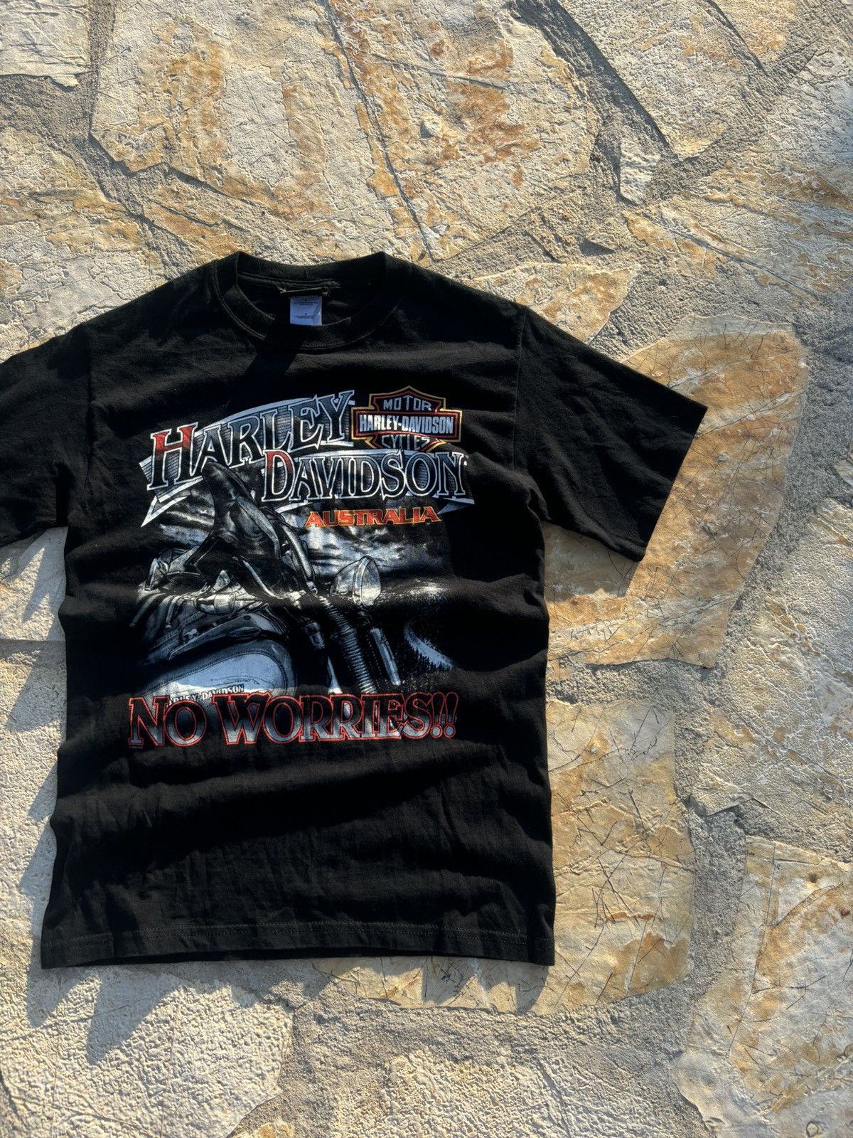 Harley Davidson × Vintage 2000s Vintage T Shirt Tee Moto Harley Davidson Y2K Graphic Size US S / EU 44-46 / 1 - 3 Thumbnail