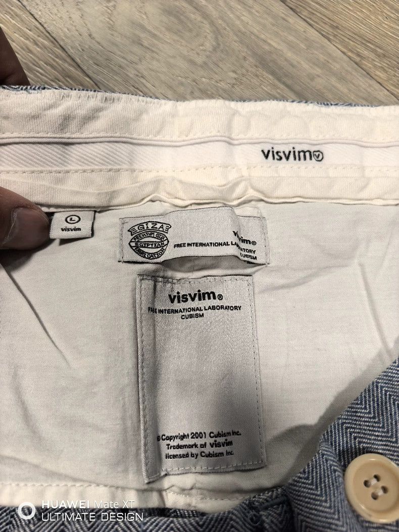 Visvim Visvim size l Plant blue-dyed fishbone herringbone straight Size US 28 / EU 44 - 4 Thumbnail