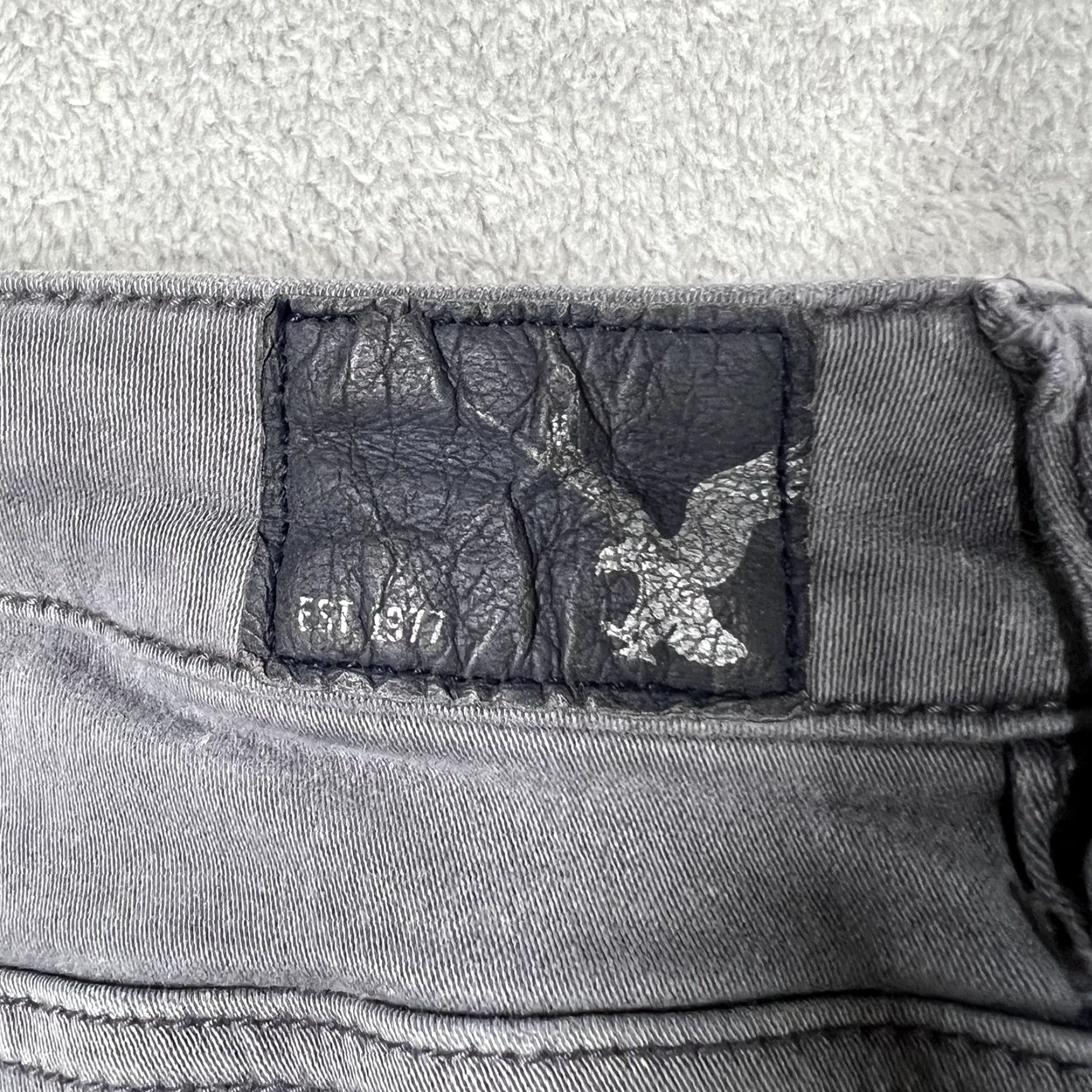 American Eagle Outfitters American Eagle Outfitters Jeans Women 00 Gray Skinny Stretch Denim Size 24" / US 00 / IT 34 - 7 Thumbnail