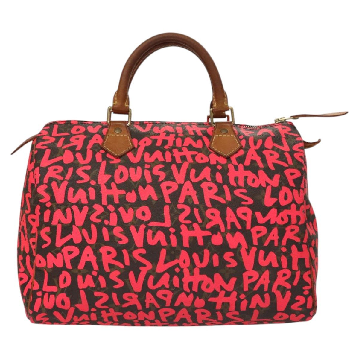 Louis Vuitton Speedy 30 Red Canvas Handbag (Pre-Owned) Size ONE SIZE - 1 Thumbnail