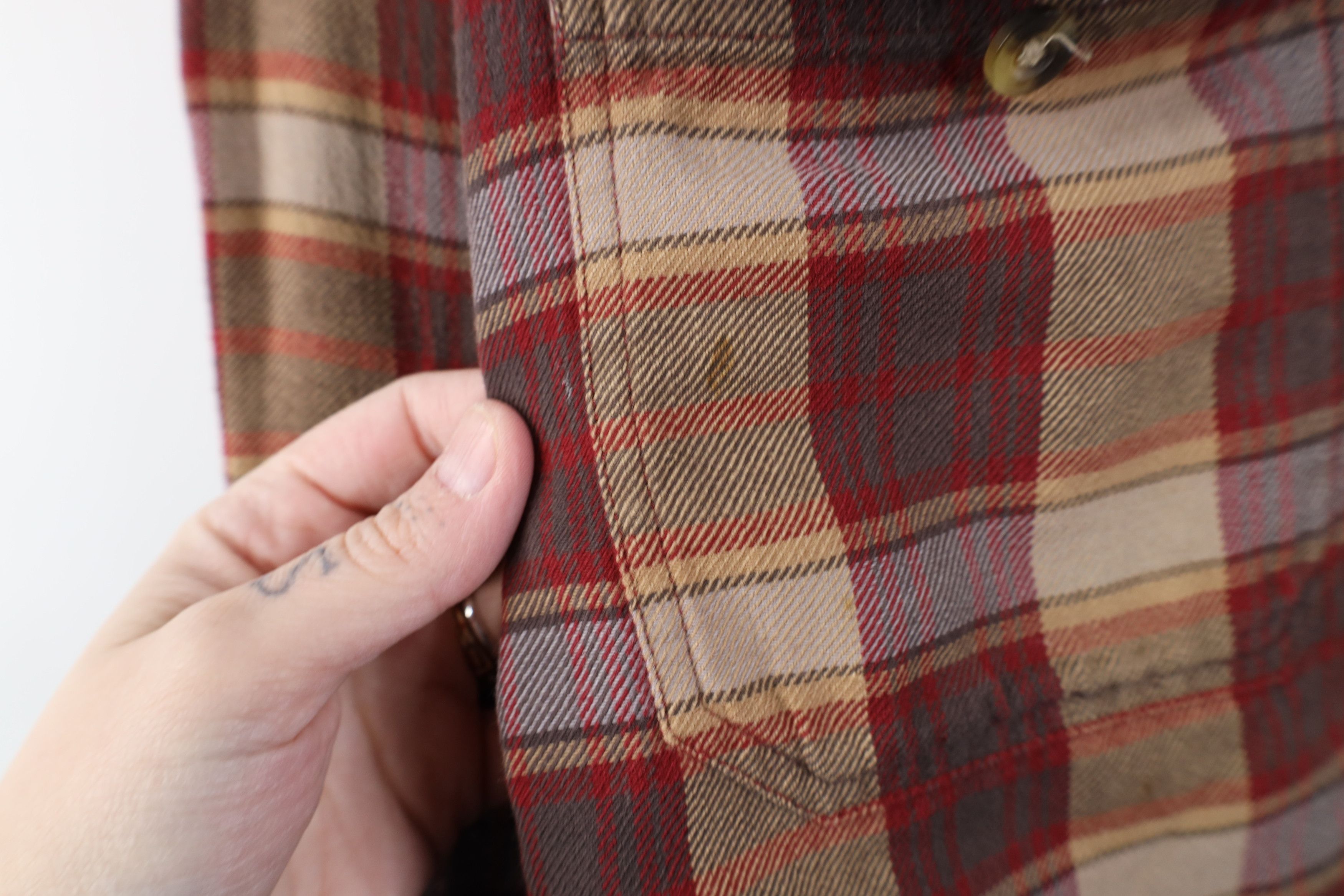 Vintage Vintage Y2K Streetwear Lined Flannel Button Shirt Jacket Size US XL / EU 56 / 4 - 7 Thumbnail