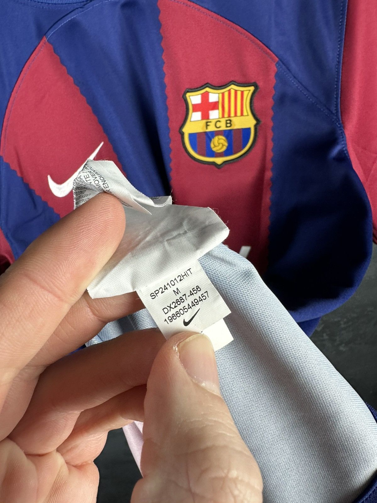 Other Fc Barcelona 10 Soccer Jersey 23/24 Home Champions League Size US M / EU 48-50 / 2 - 12 Thumbnail